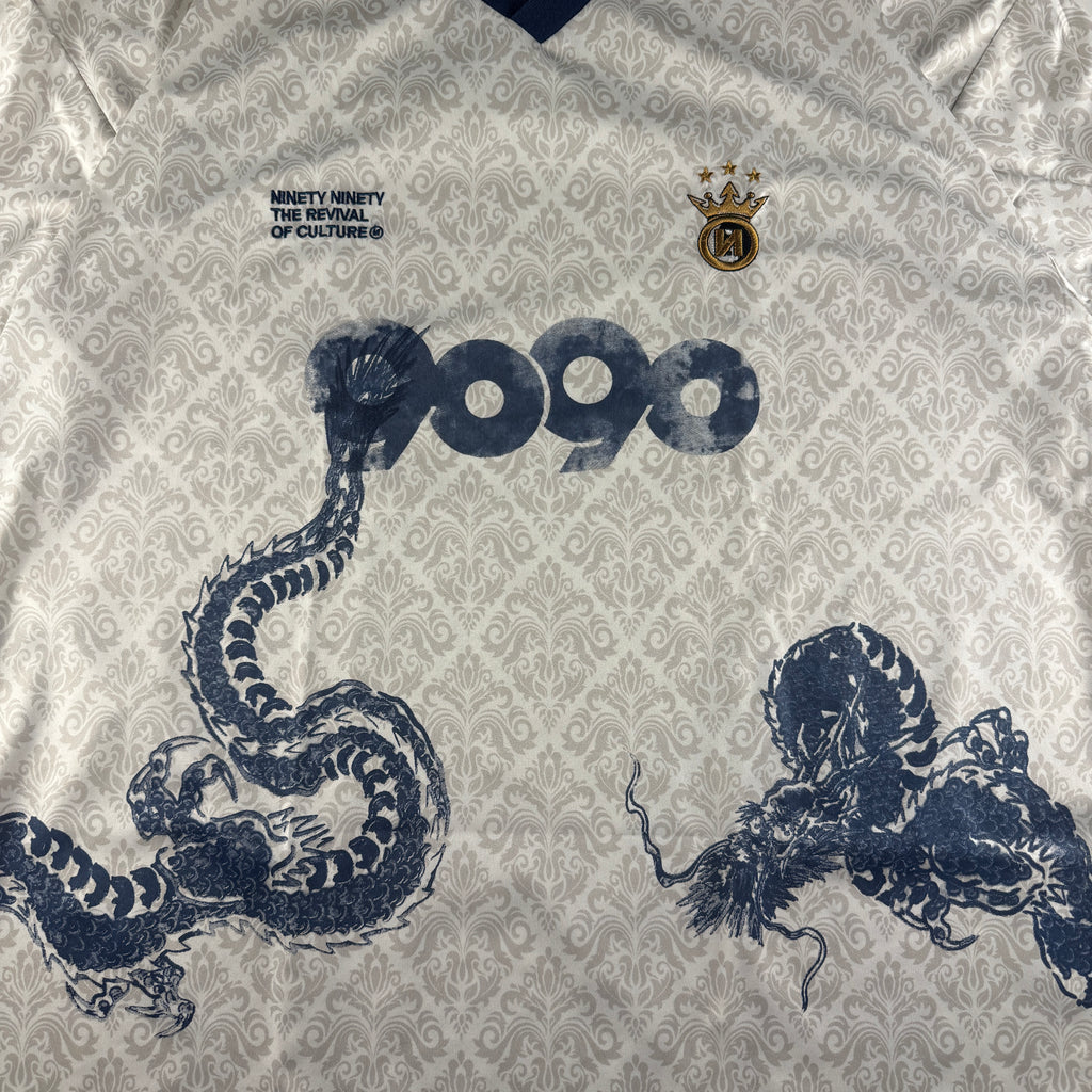 9090 x Death "56" Sentence White Football Jersey (L)