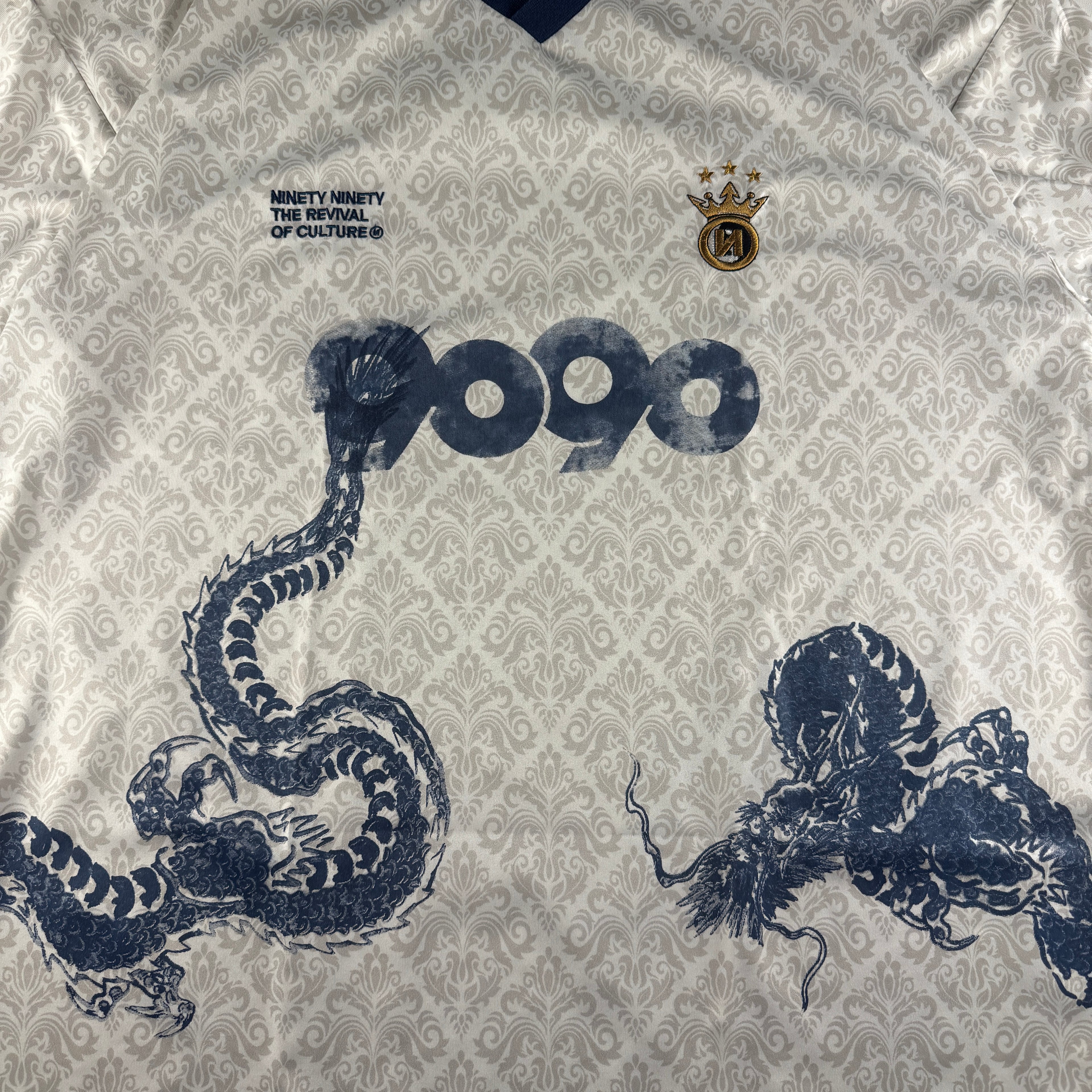 9090 x Death "56" Sentence White Football Jersey (L)