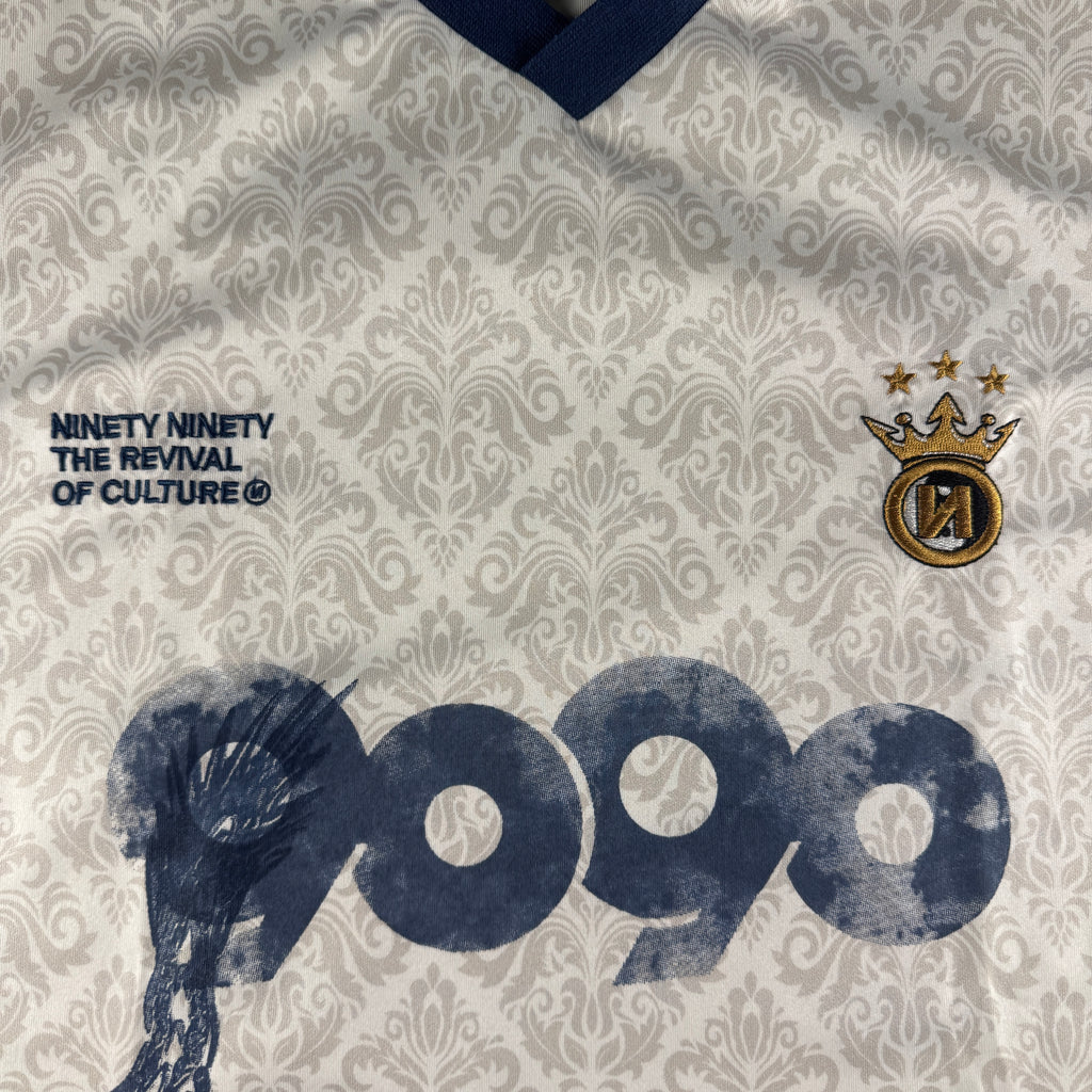 9090 x Death "56" Sentence White Football Jersey (L)