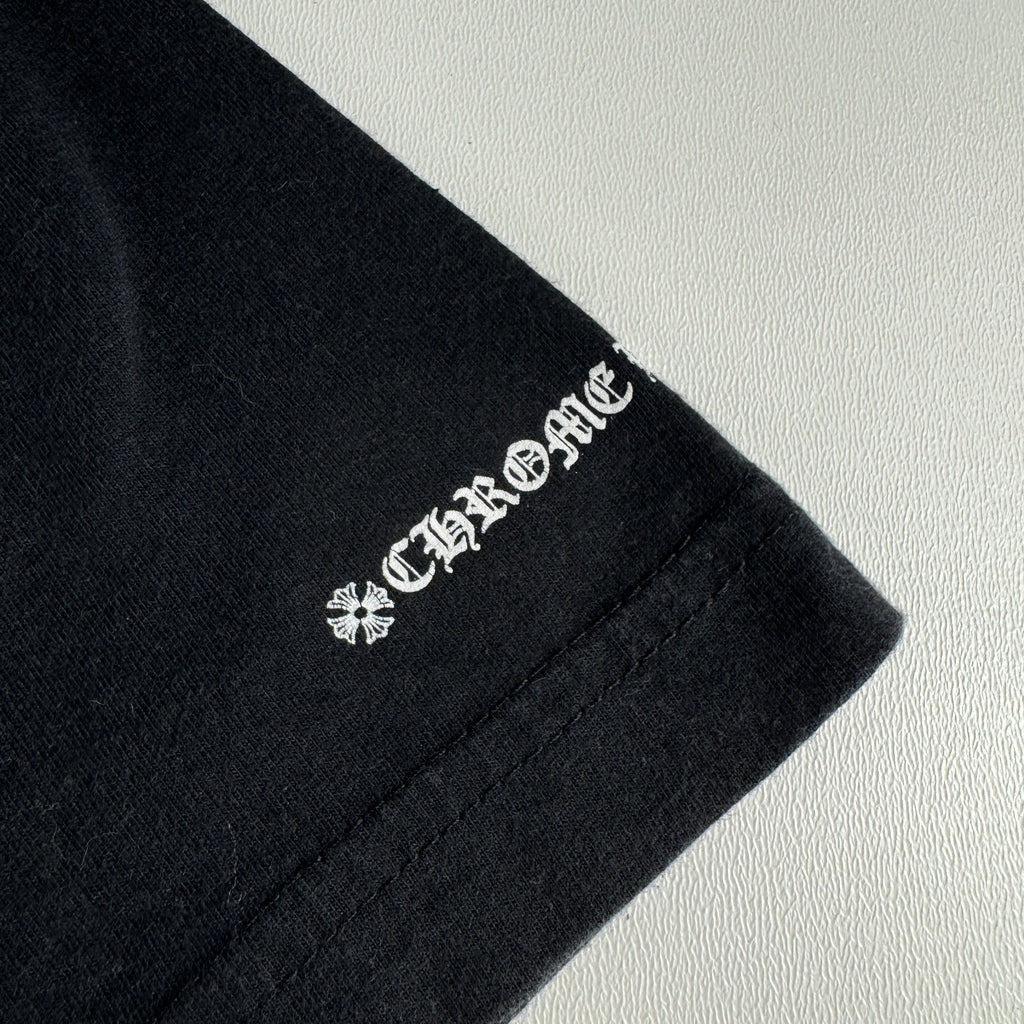 Chrome Hearts Vintage Scroll Logo Black Tee (L)