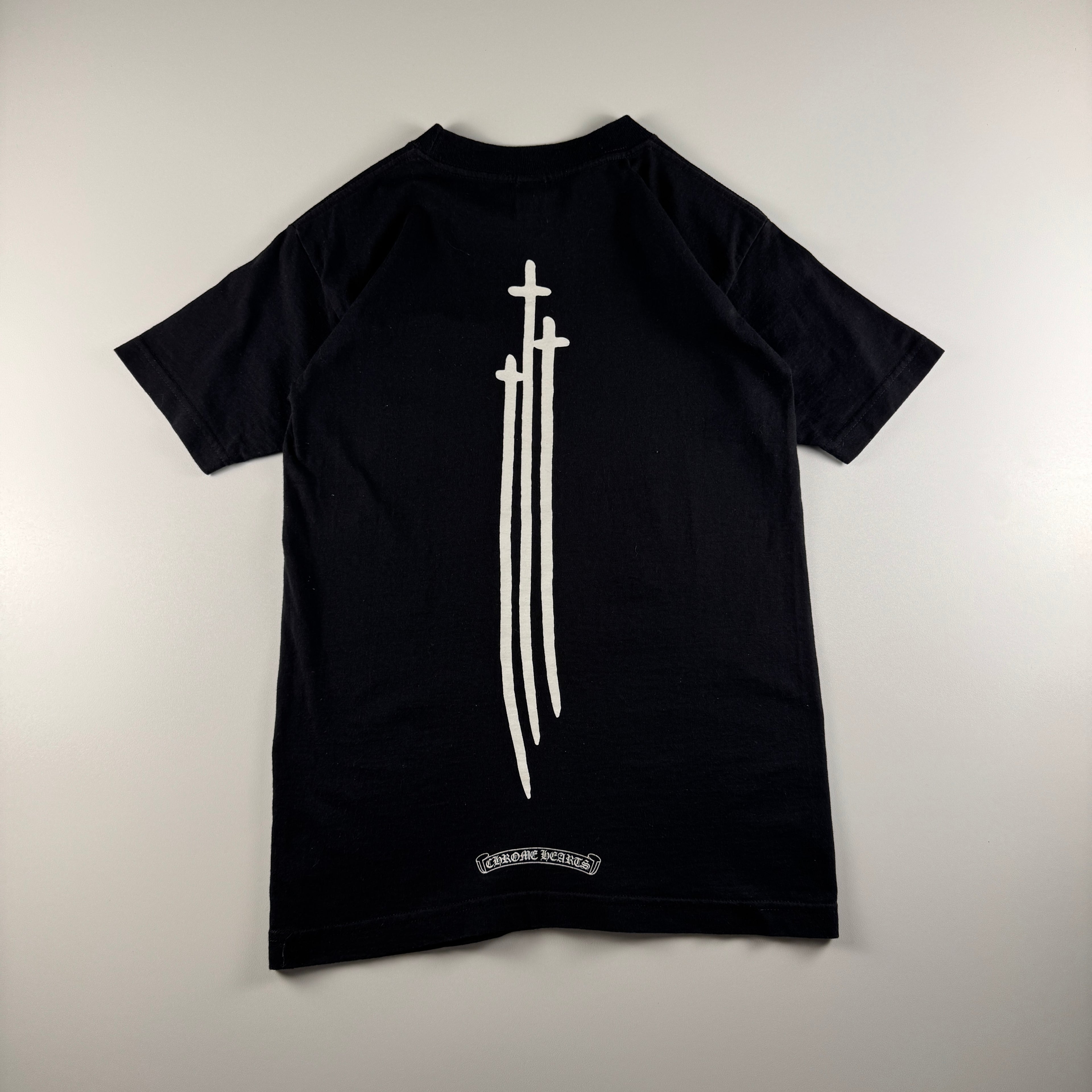 Chrome Hearts Triple Cross Sword Black Tee (S)