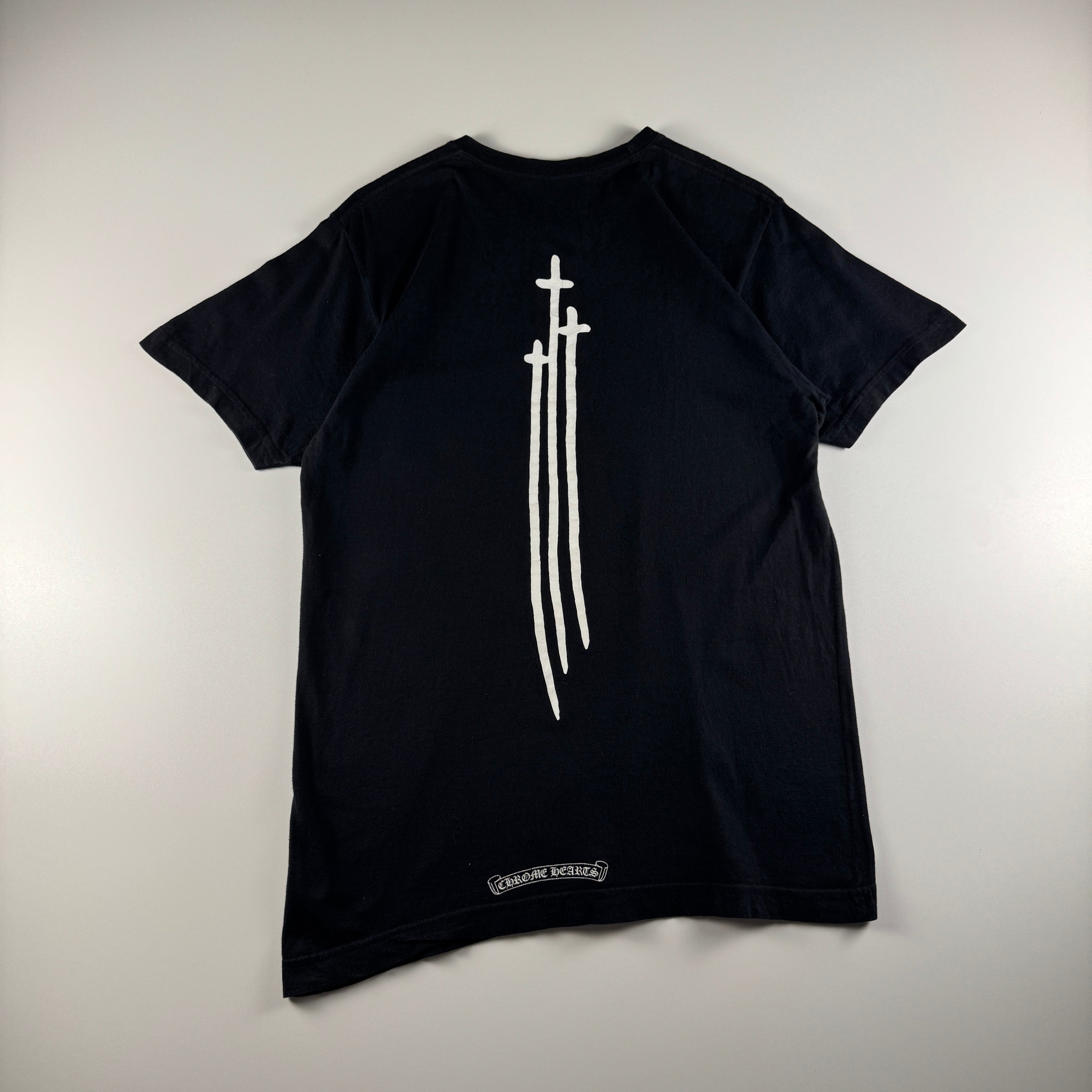 Chrome Hearts Triple Cross Sword Black Tee (M)