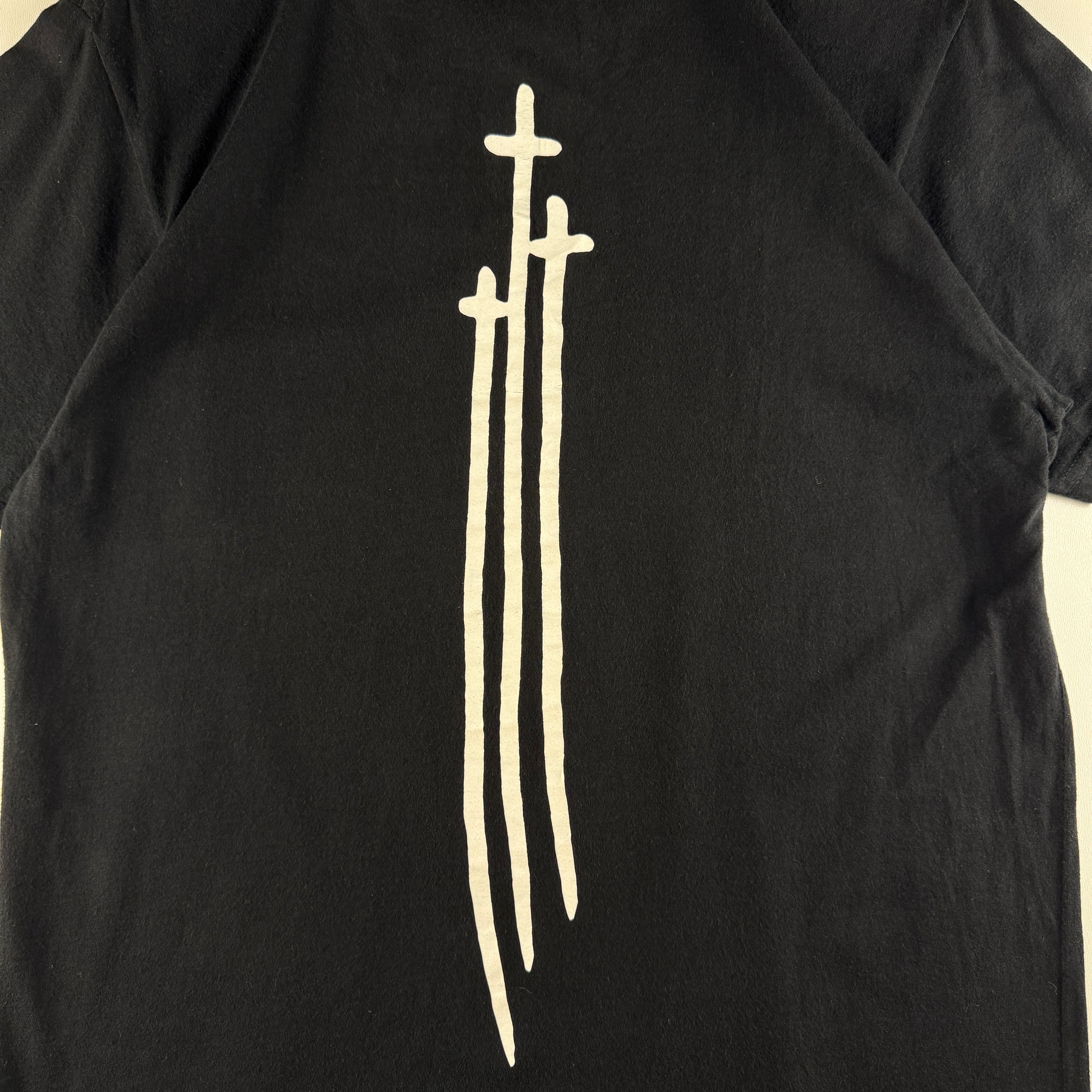Chrome Hearts Triple Cross Sword Black Tee (M)
