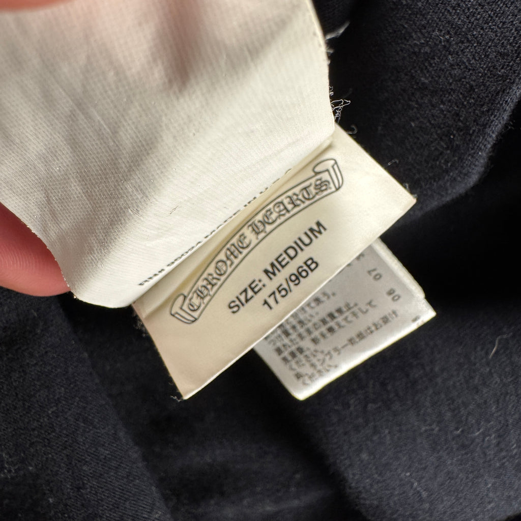 Chrome Hearts Plus Scroll Logo Black Tee (M)