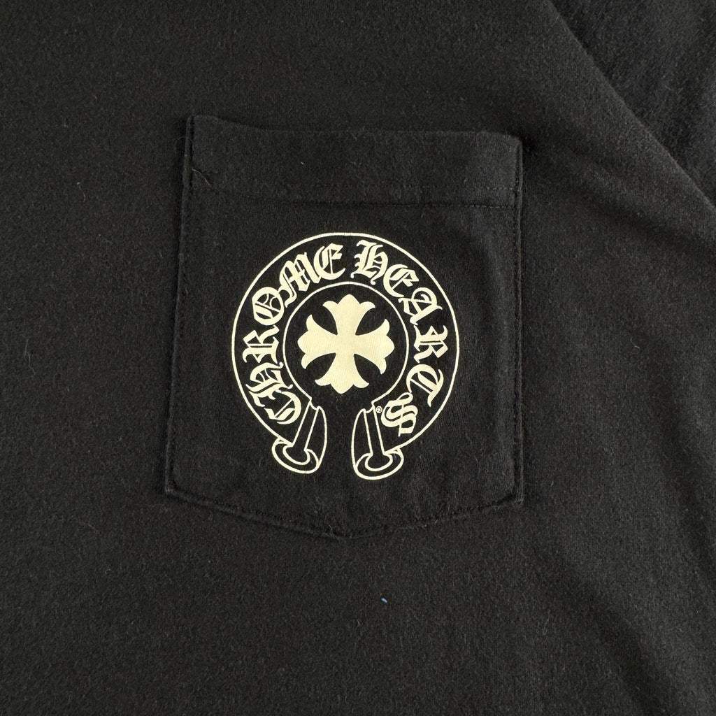 Chrome Hearts Made in Hollywood Exclusive Text Black Tee (M)