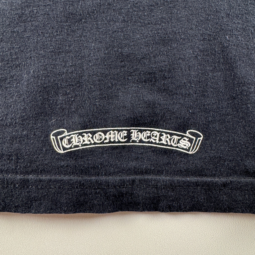 Chrome Hearts Made in Hollywood Exclusive Text Black Tee (M)