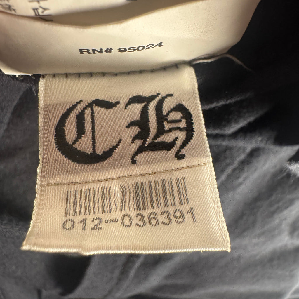Chrome Hearts Plus Scroll Logo Faded Pocket Black Tee (S)