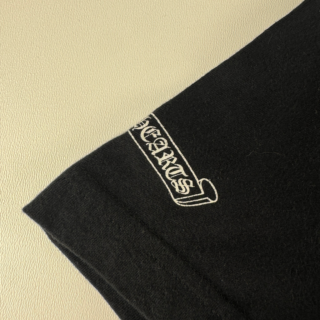 Chrome Hearts Vertical Crosses Logo Pocket Black Tee (S)