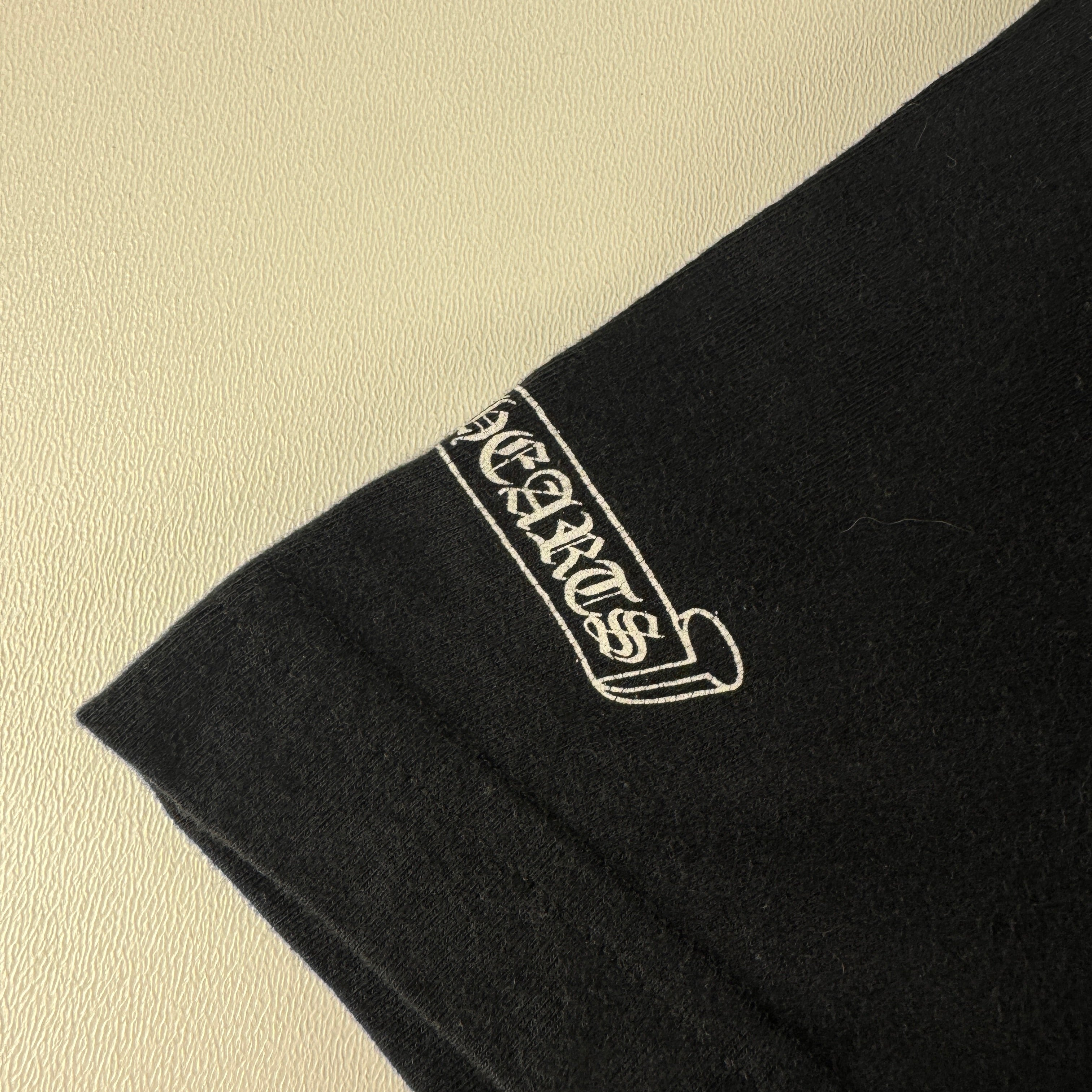 Chrome Hearts Vertical Crosses Logo Pocket Black Tee (S)