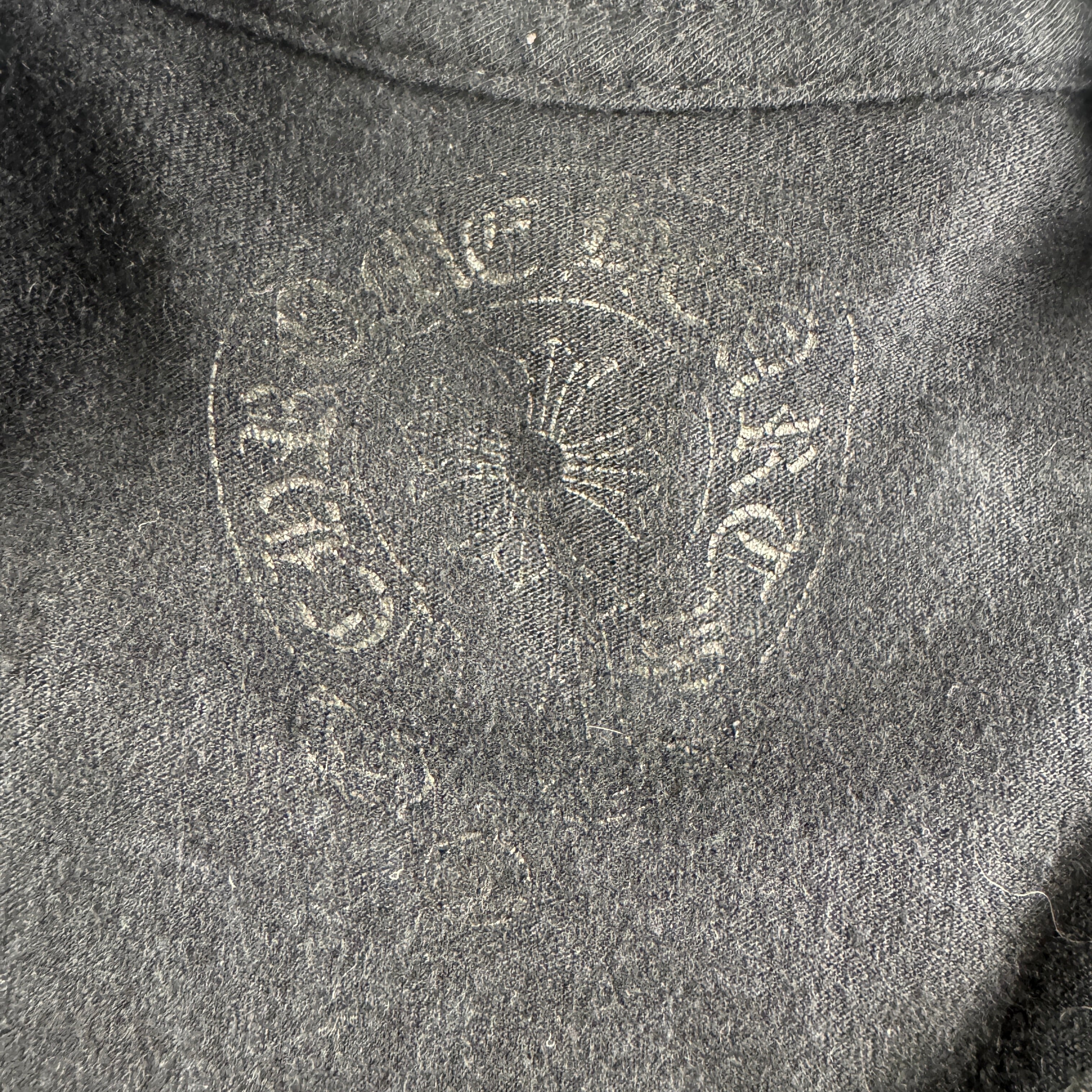 Chrome Hearts Vertical Crosses Logo Pocket Black Tee (S)