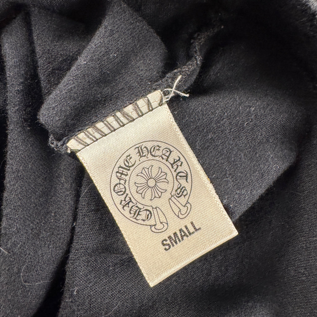 Chrome Hearts Vertical Crosses Logo Pocket Black Tee (S)
