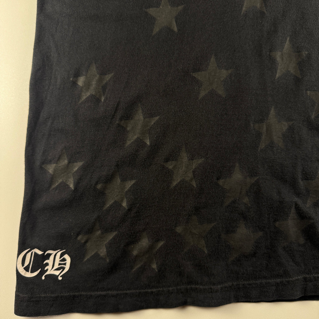 Chrome Hearts Black Stars Pocket Black Tee (M)