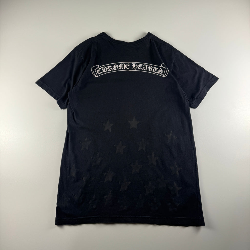 Chrome Hearts Black Stars Pocket Black Tee (M)