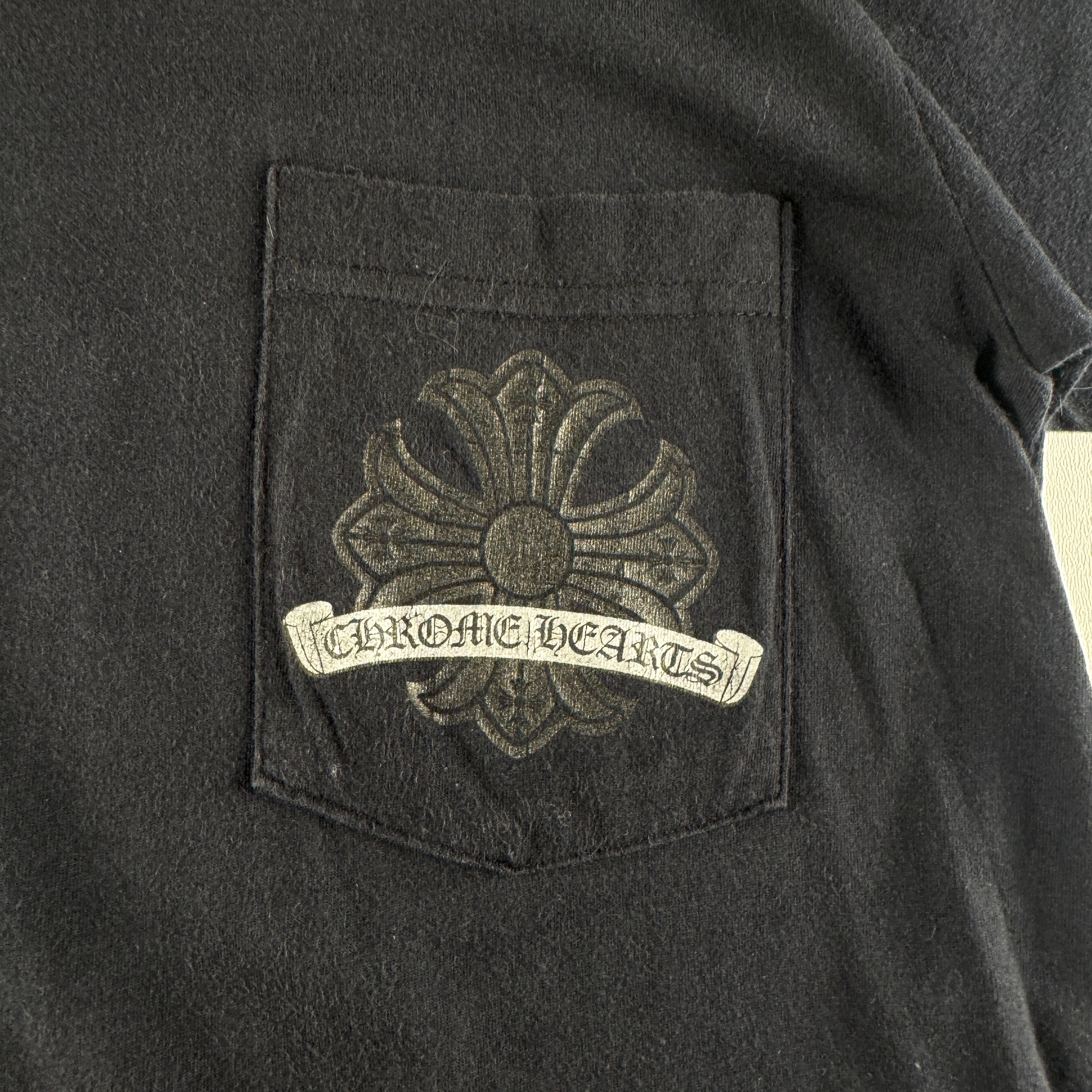 Chrome Hearts Distressed Horseshoe Black Tee (S)