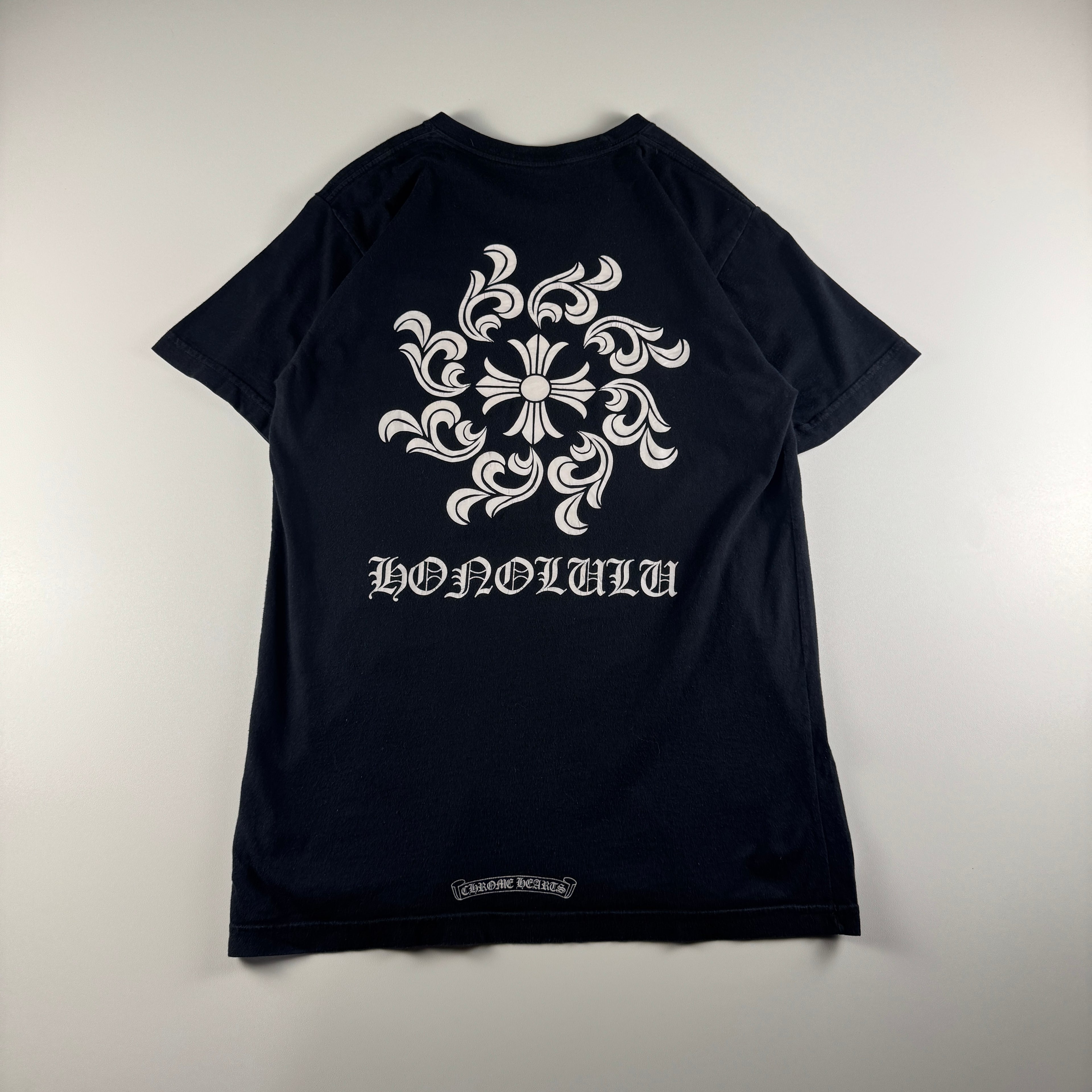 Chrome Hearts Honolulu Spiral Limited Edition Pocket Black Tee (M)