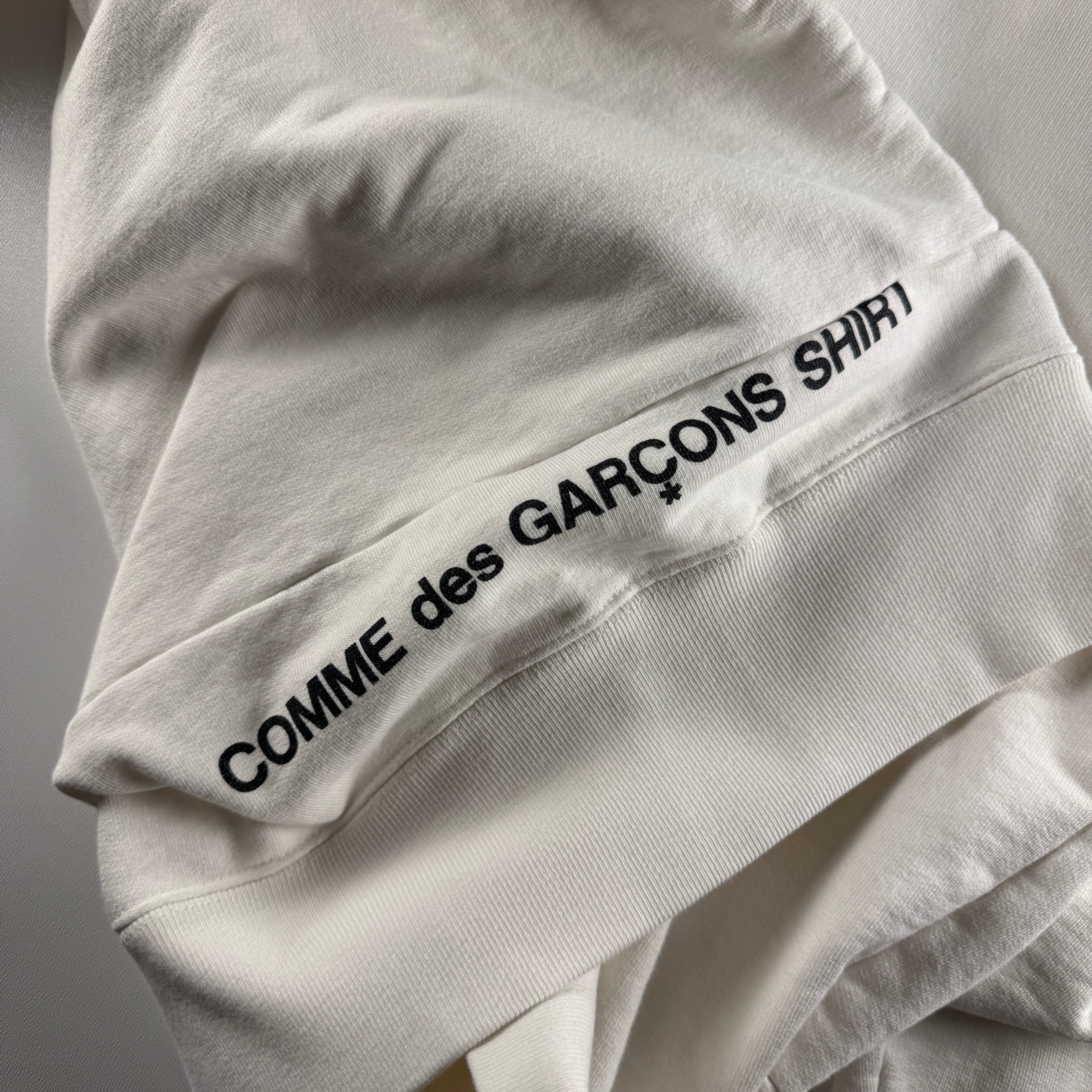 Supreme x CDG Split Box Logo White Hoodie (XL)