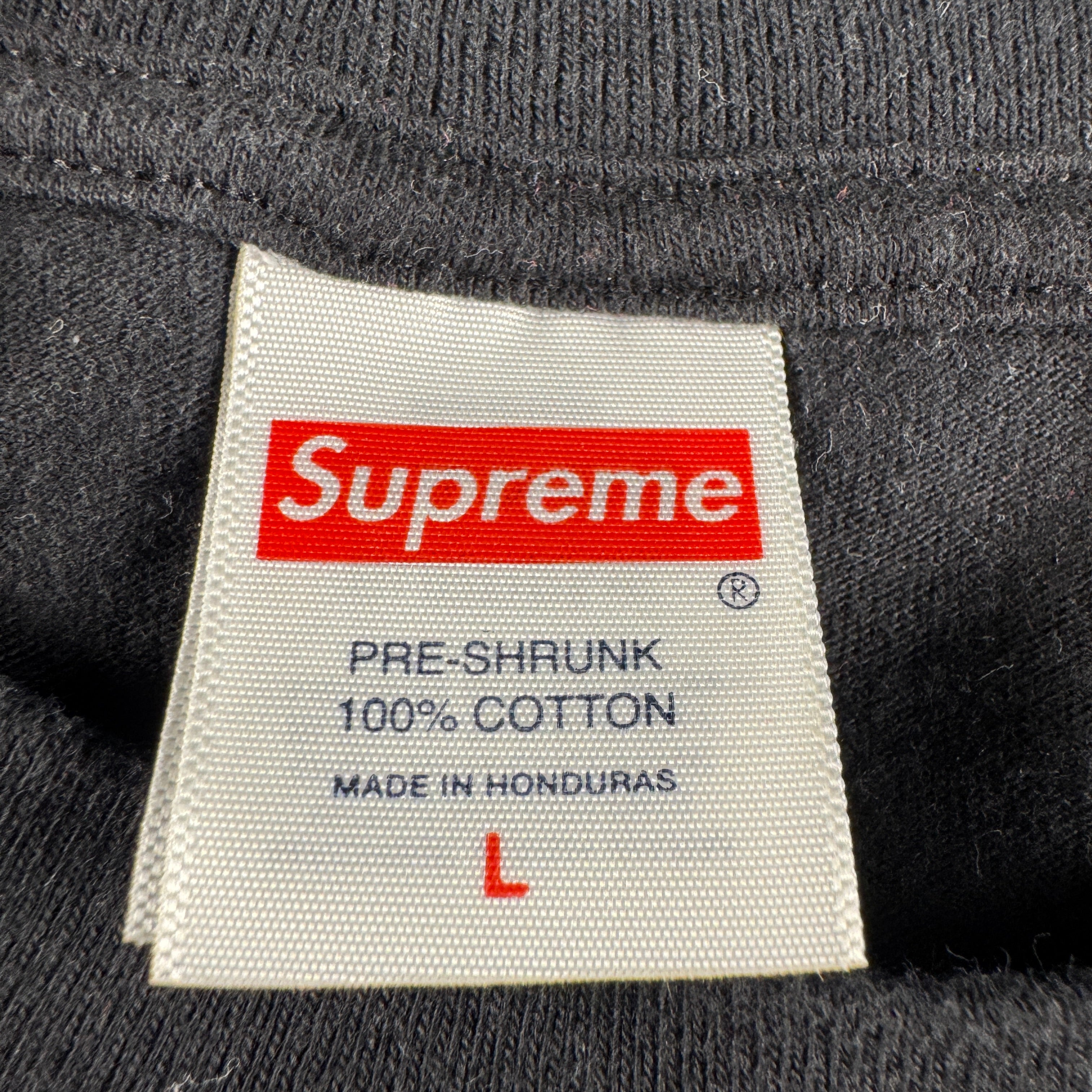 Supreme Crest Black Tee (L)