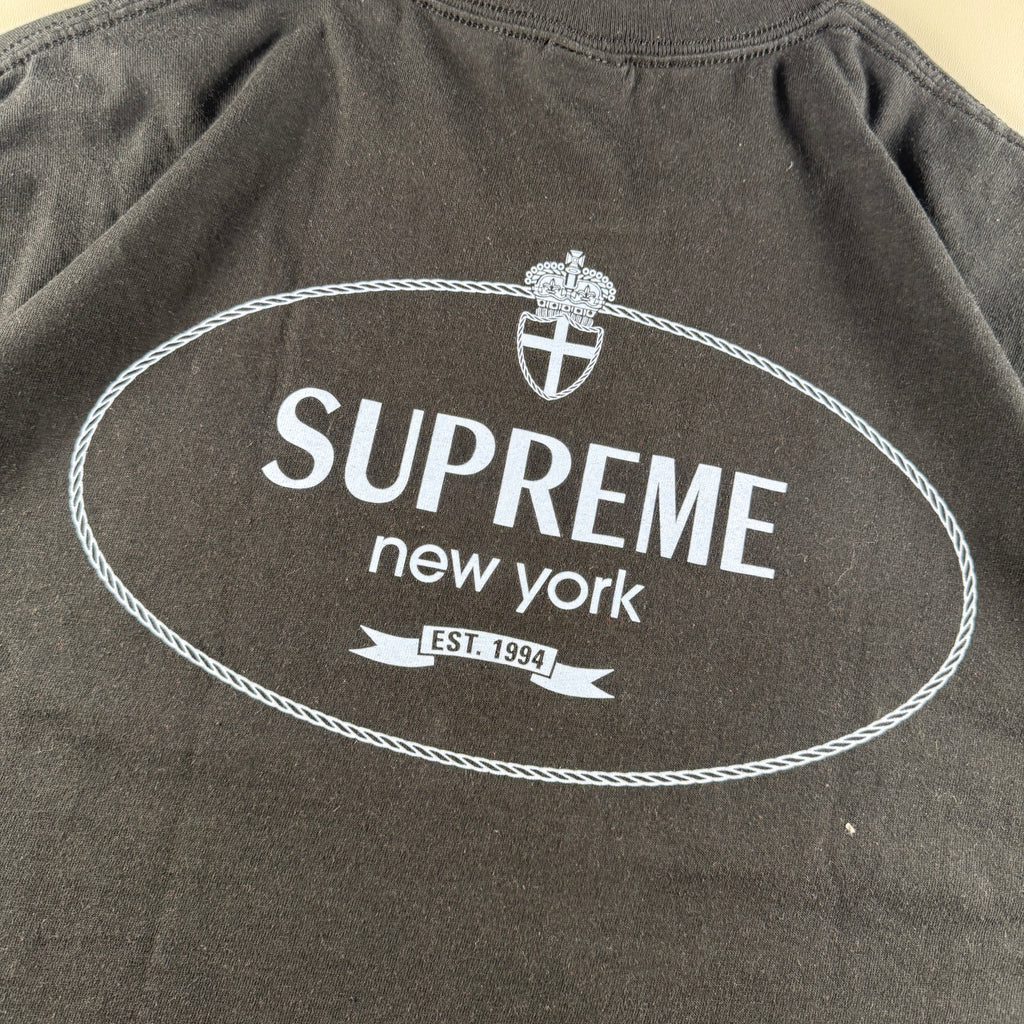 Supreme Crest Black Tee (L)