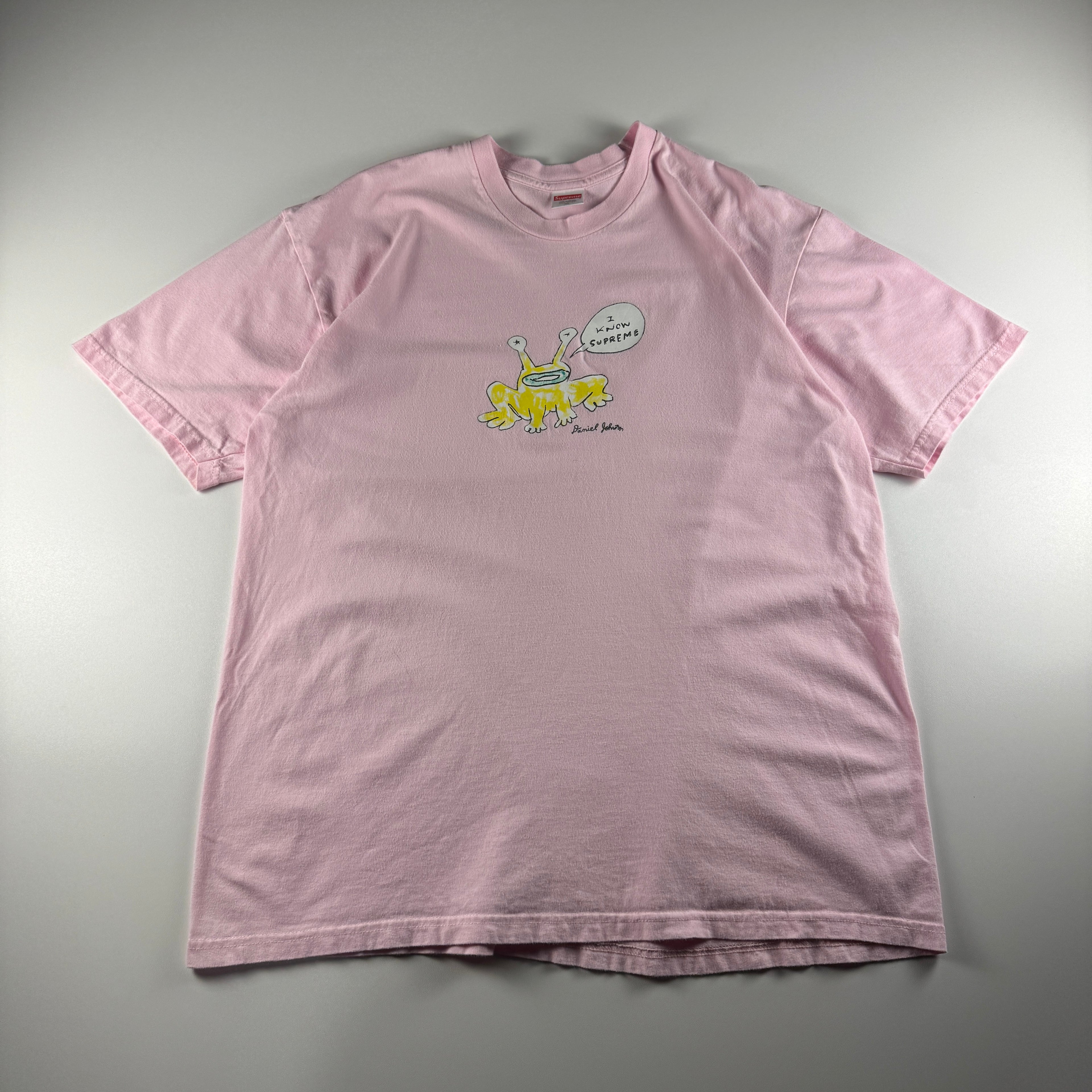 Supreme x Daniel Johnston Frog Pink Tee (XL)