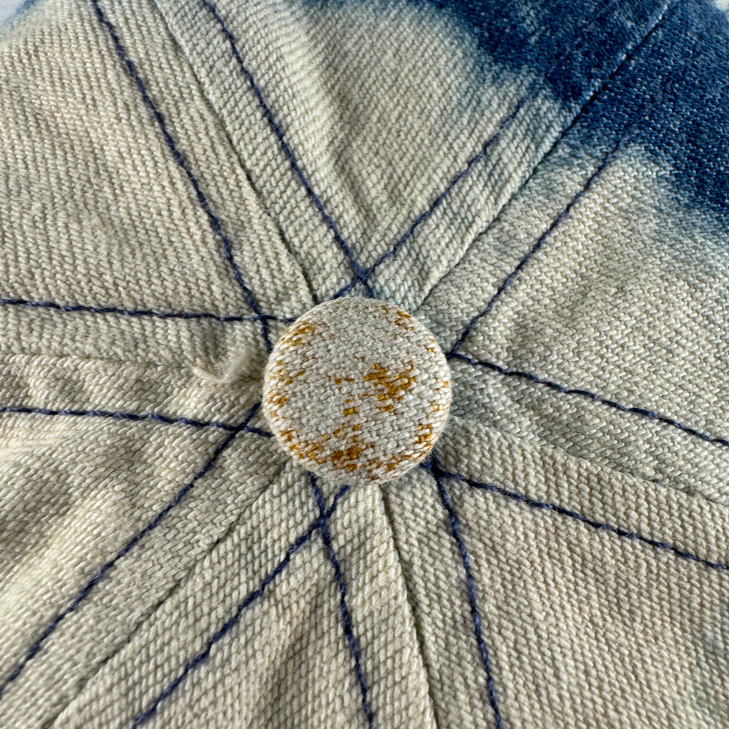 Supreme Classic Logo Bleached Denim 6-Panel Cap (OS)