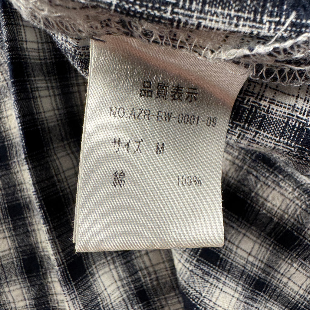 Badway Check Black and White Zip S/S Shirt (M)