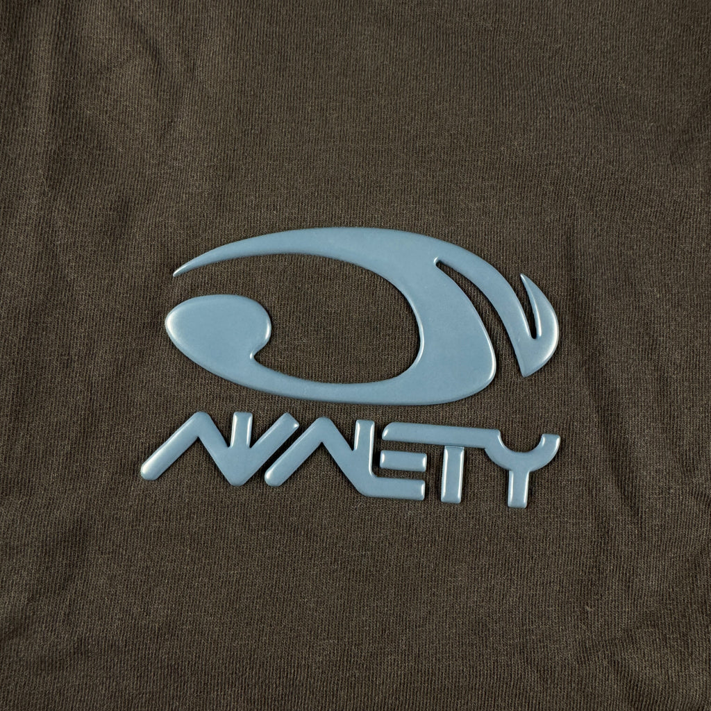9090 3D Logo Grey Tee (Womens S)