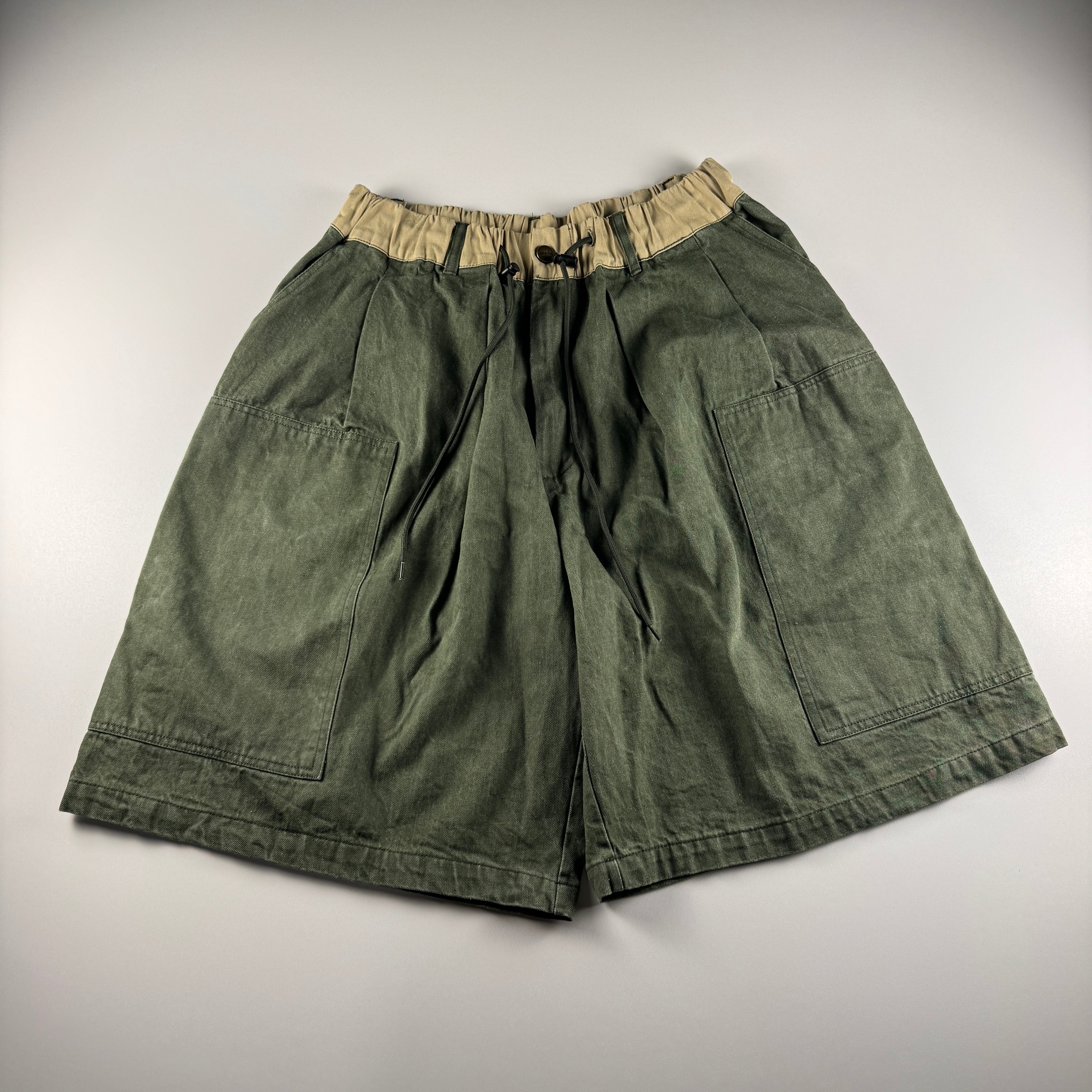 Wudge Boy Green Baggy Short (L)