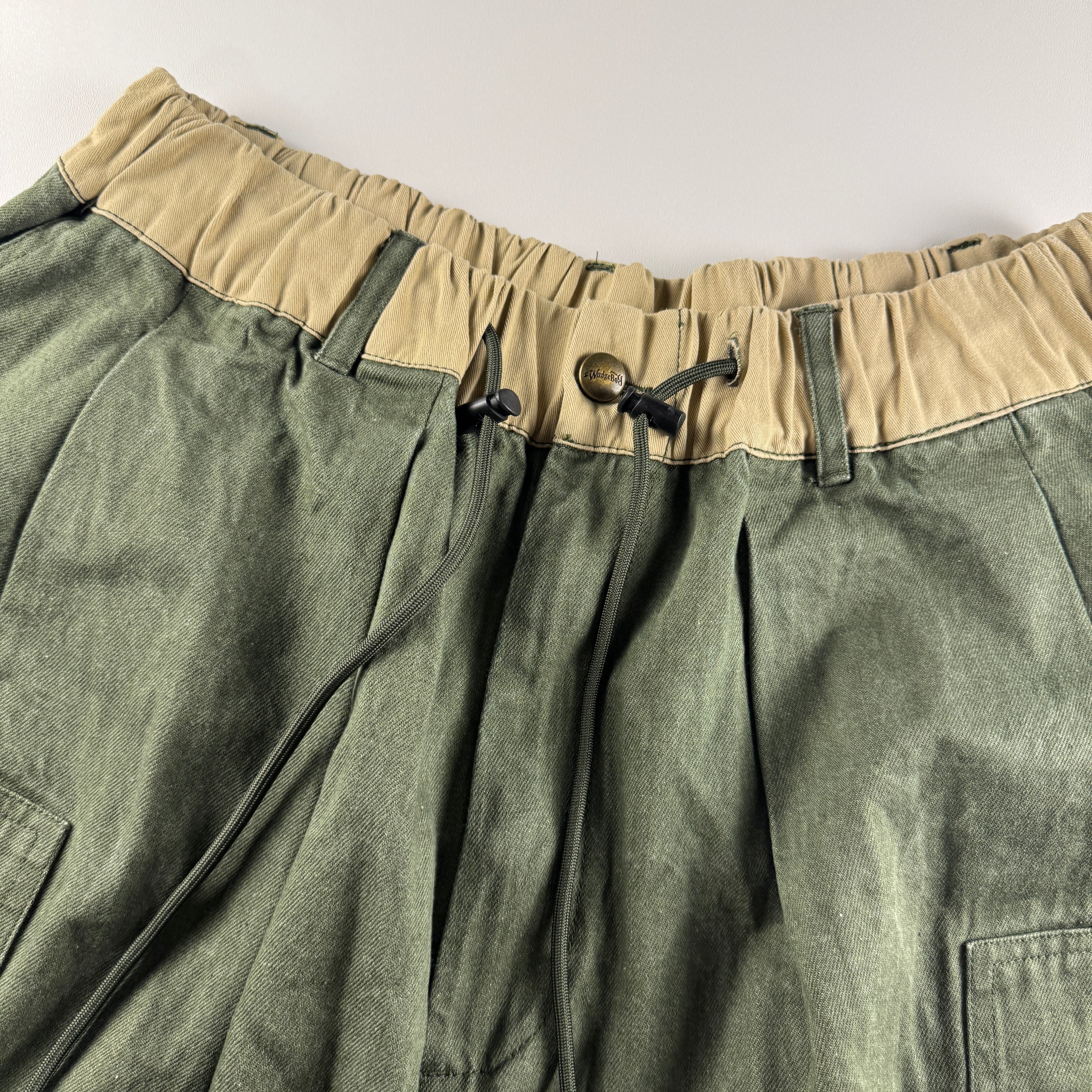 Wudge Boy Green Baggy Short (L)