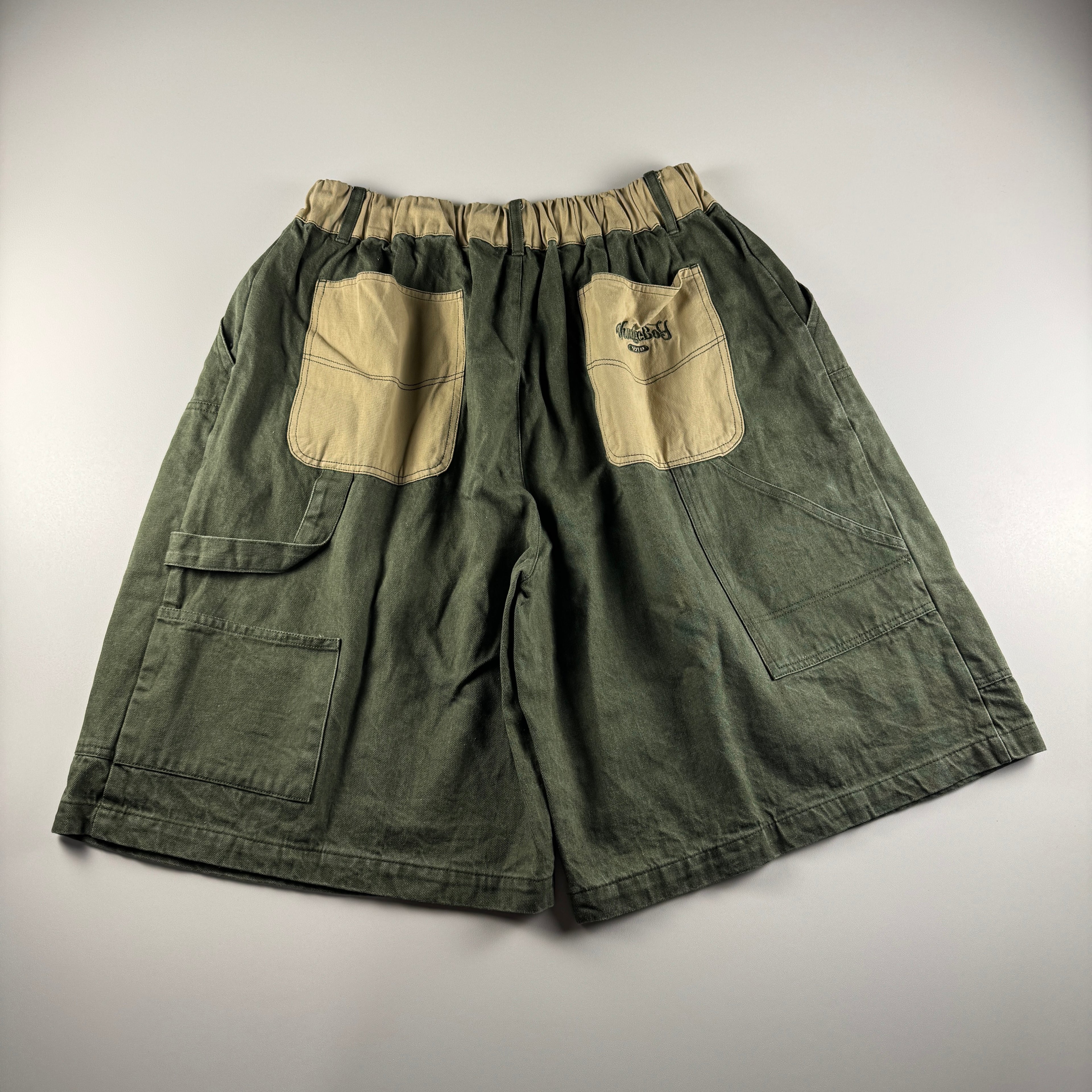 Wudge Boy Green Baggy Short (L)