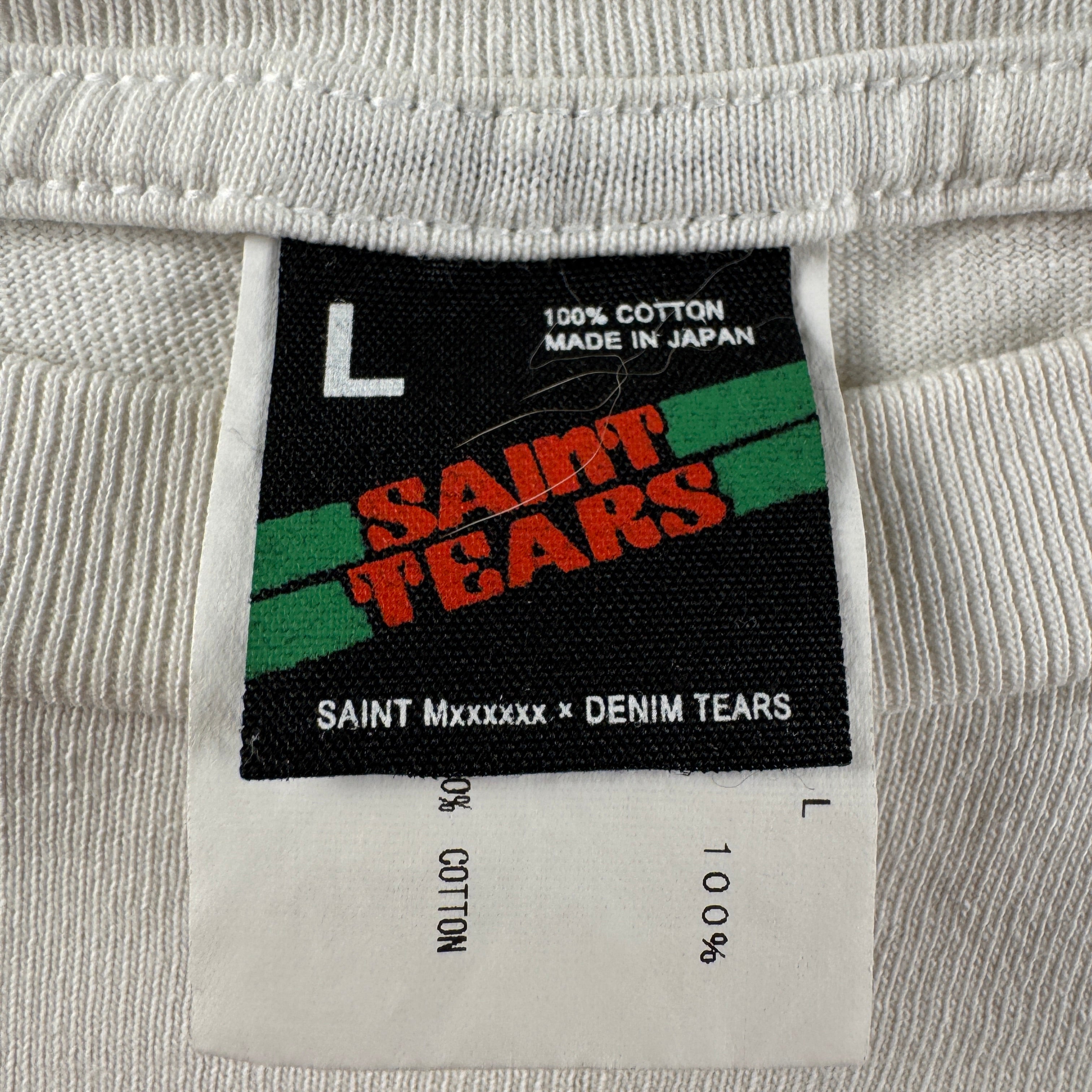 Saint-Michael x Denim Tears Beevis & Butthead White Tee (L)