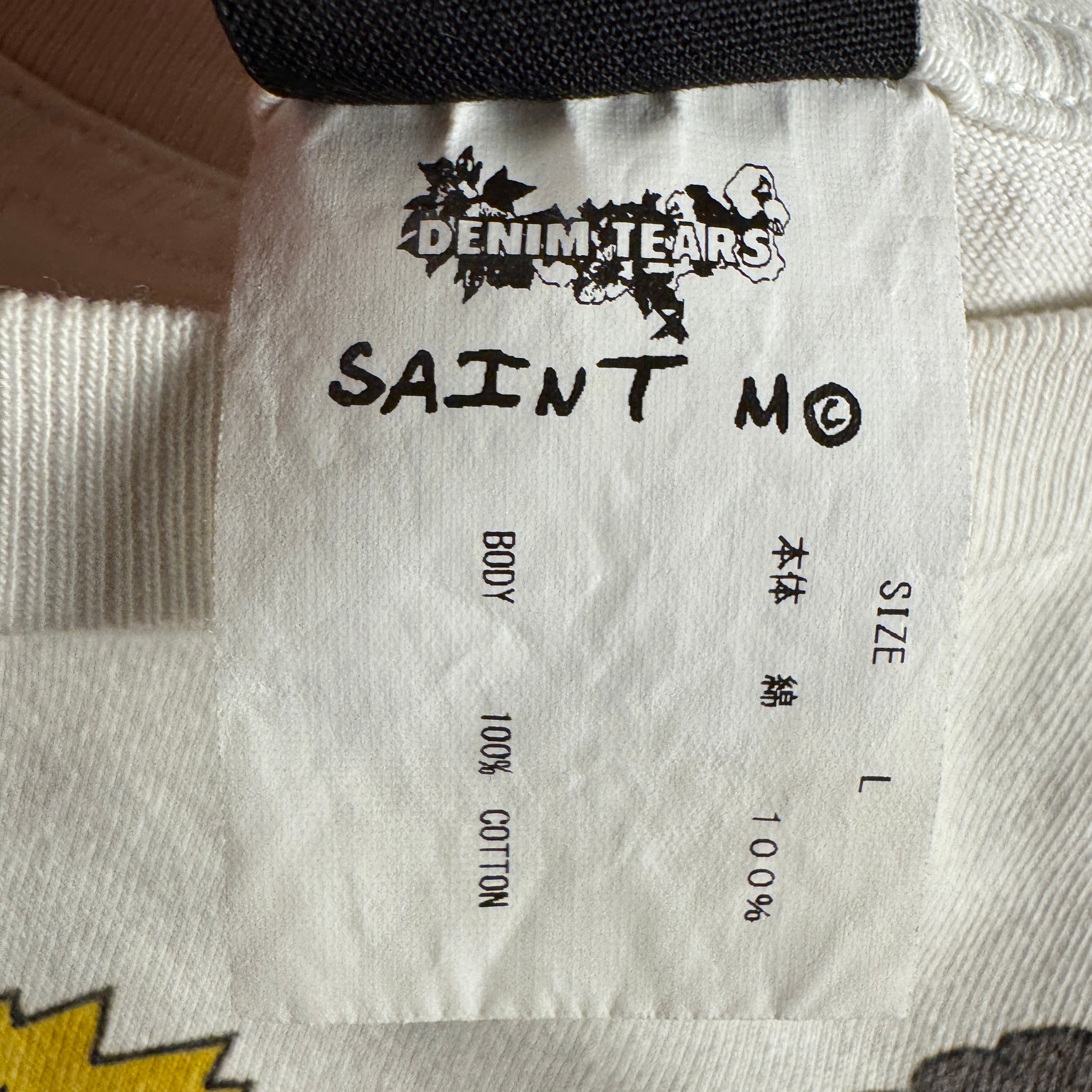 Saint-Michael x Denim Tears Beevis & Butthead White Tee (L)
