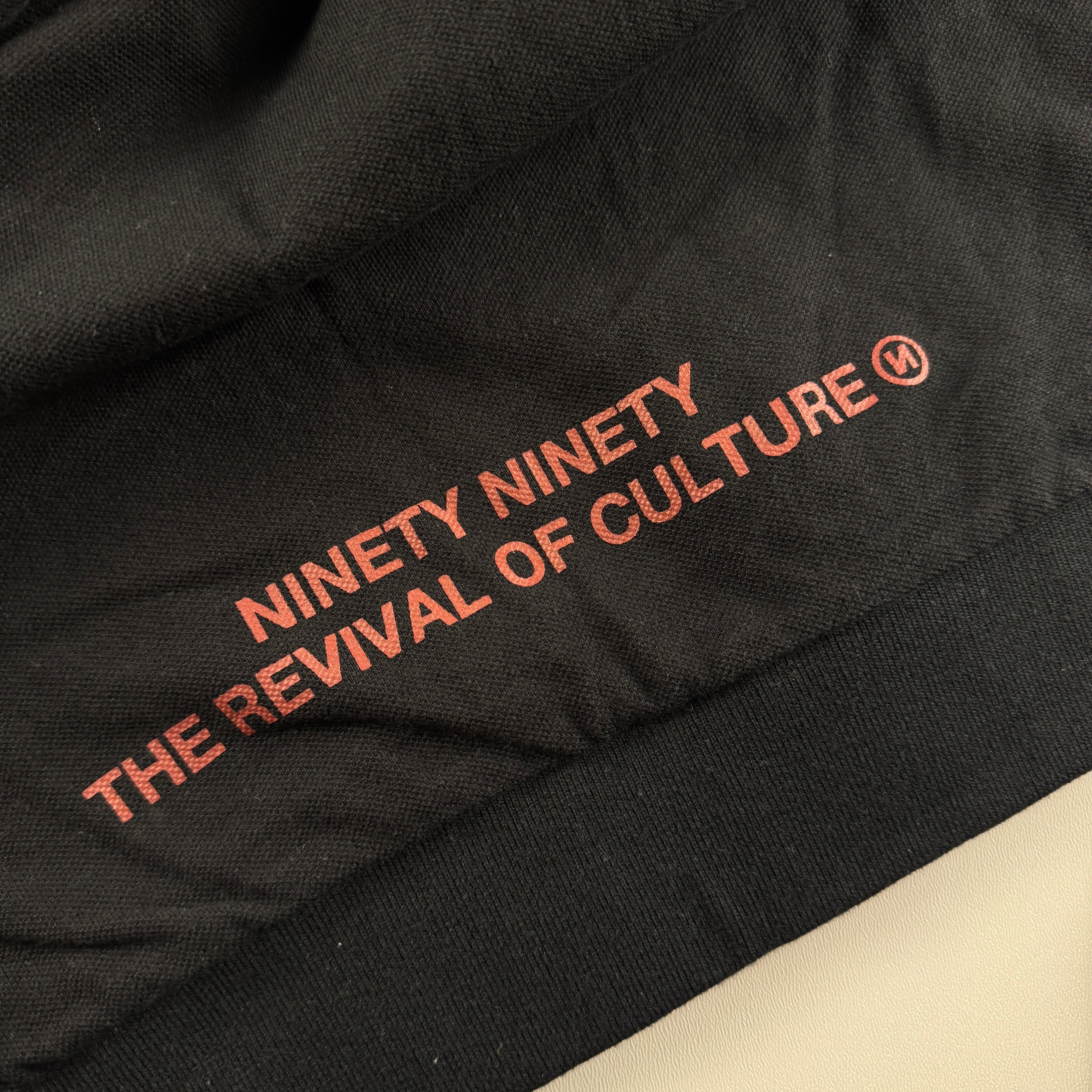 9090 Black L/S Polo (L)