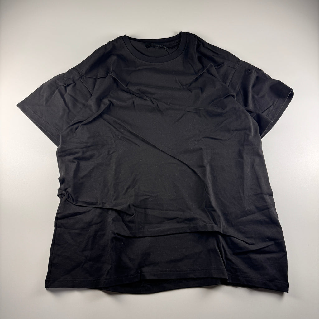 Who Decides War Crimpled Black Tee (XL)