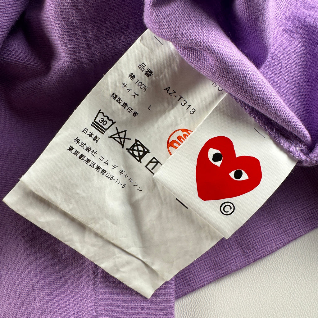CDG Play Purple Tee (L)
