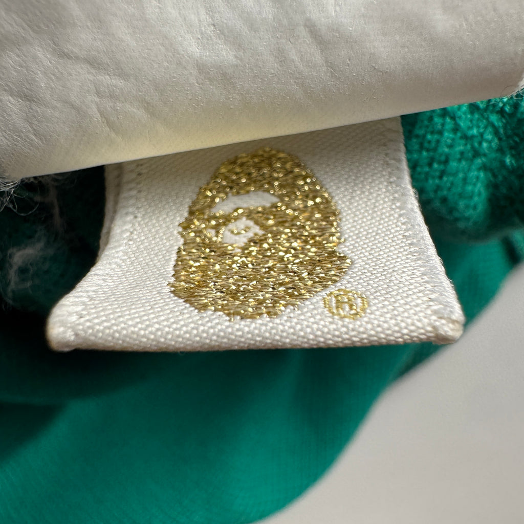 BAPE 93 Ape Head Embroidery Green Polo (XL)
