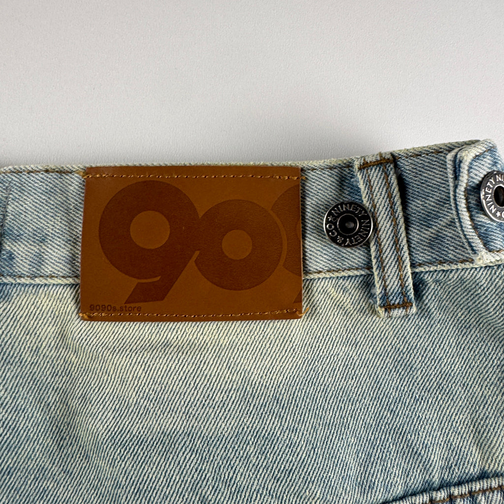 9090 Logo Crown Denim Blue Short (L)