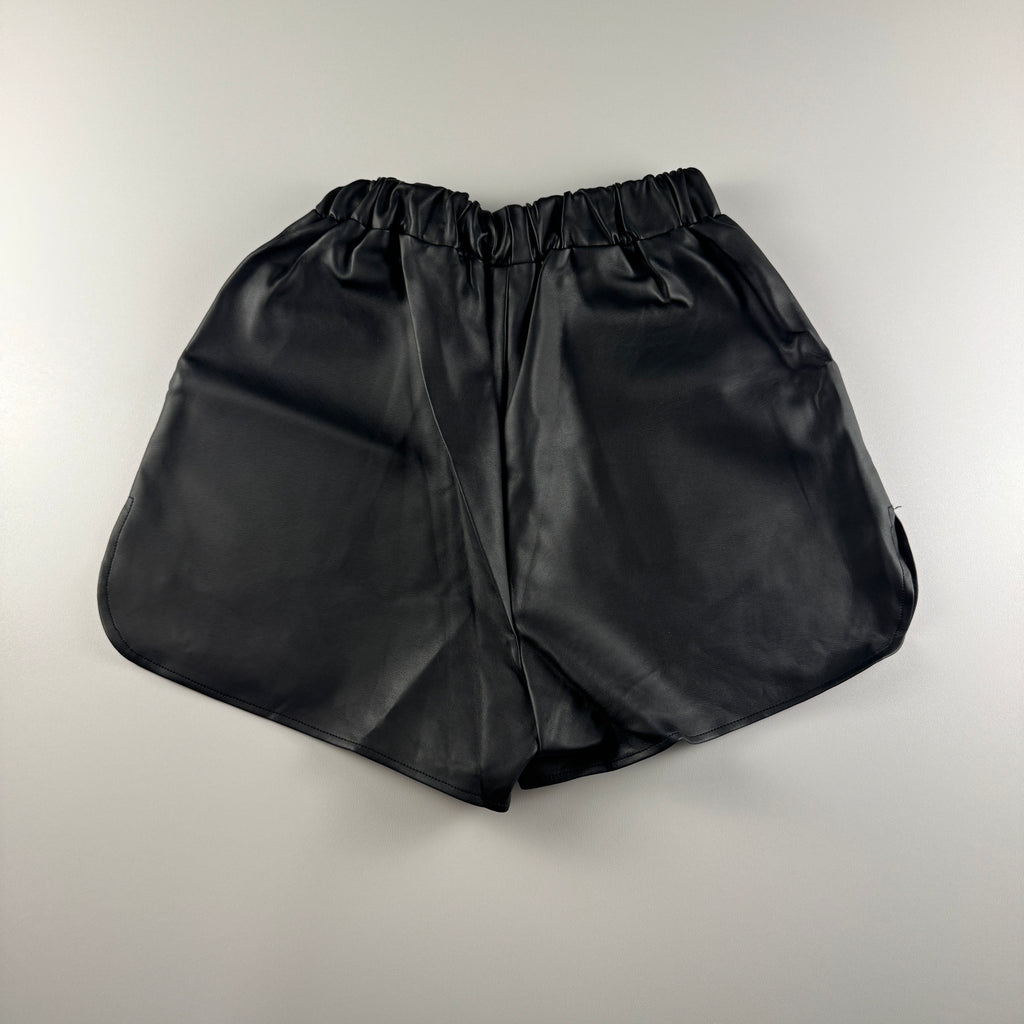 Atmos Pink Black Faux Leather Short (OS)