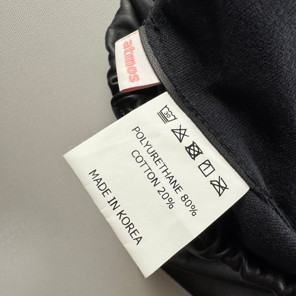 Atmos Pink Black Faux Leather Short (OS)