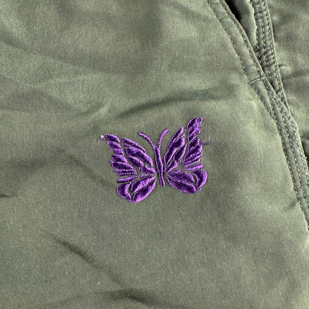 Needles Nylon Basketball Butterfly Green Short (M)