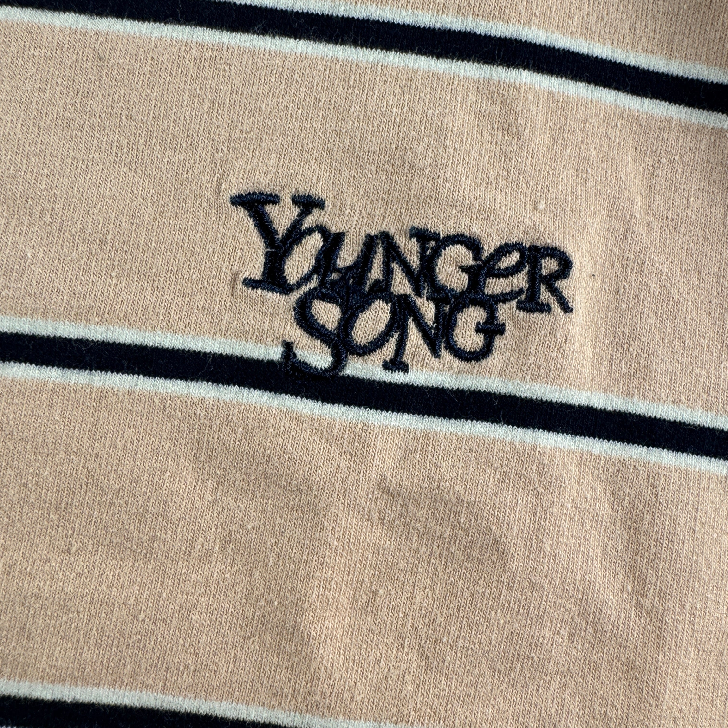 Younger Song Striped Pink Tee (L)