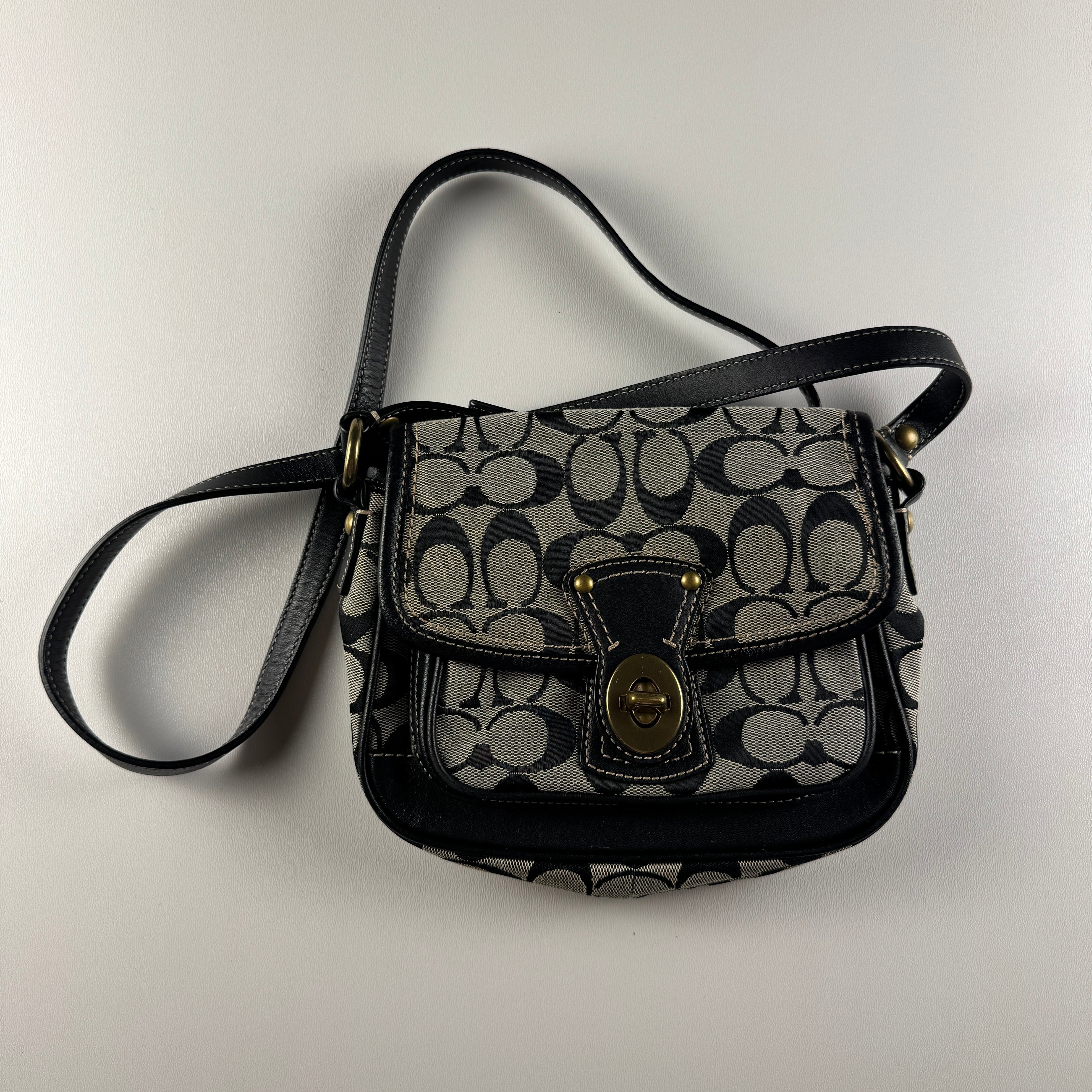Coach Signature 2WAY Shoulder Bag