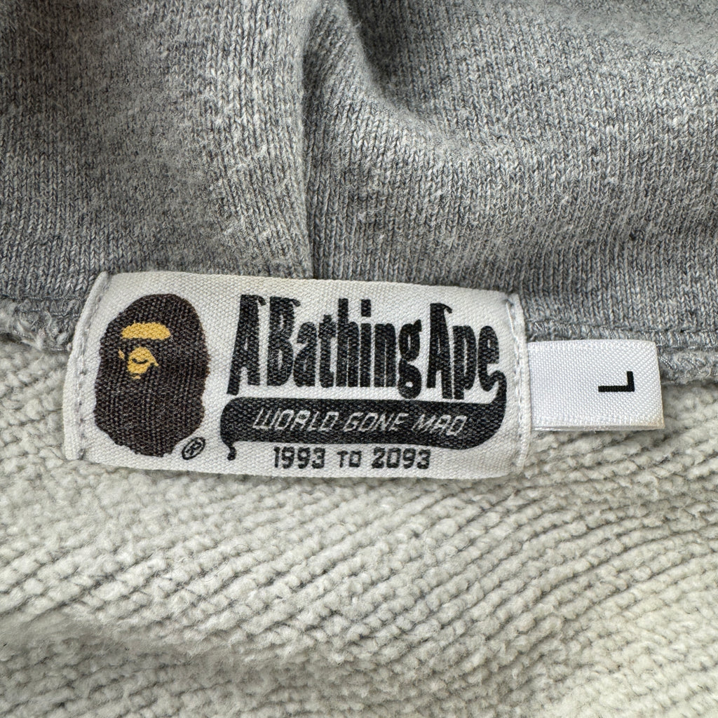 BAPE Camo and Grey Shark Zip Hoodie (L)