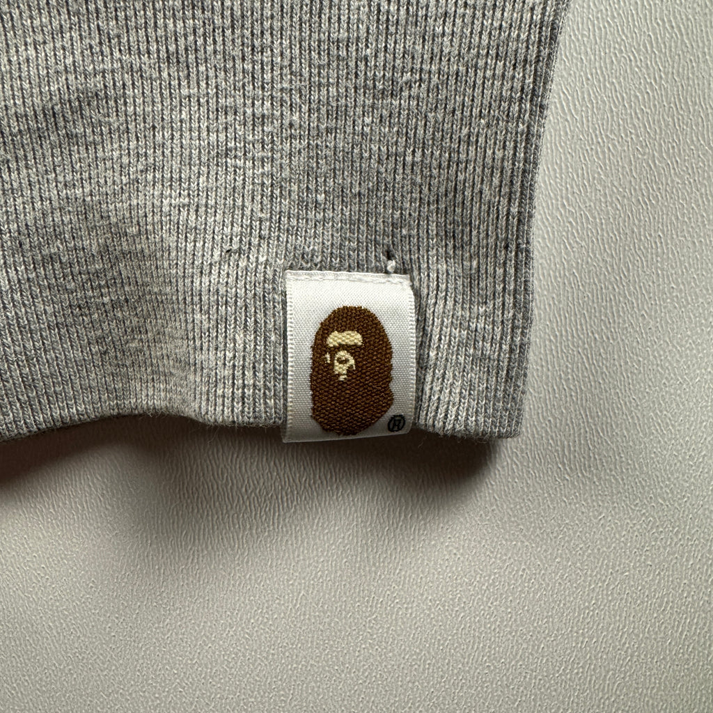 BAPE Camo and Grey Shark Zip Hoodie (L)