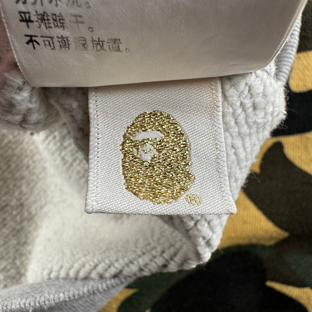 BAPE Camo and Grey Shark Zip Hoodie (L)