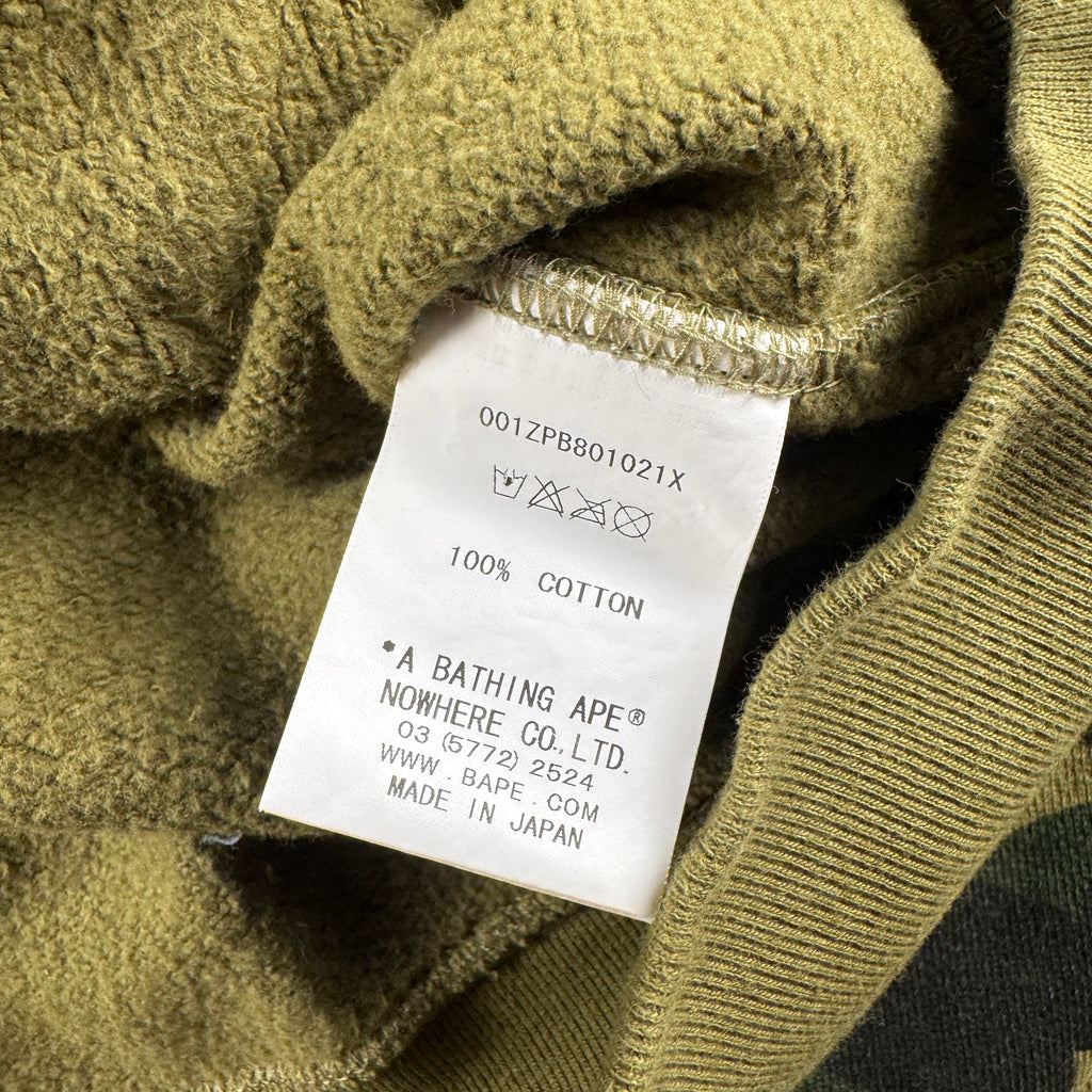 BAPE Camo Shark Zip Hoodie (L)