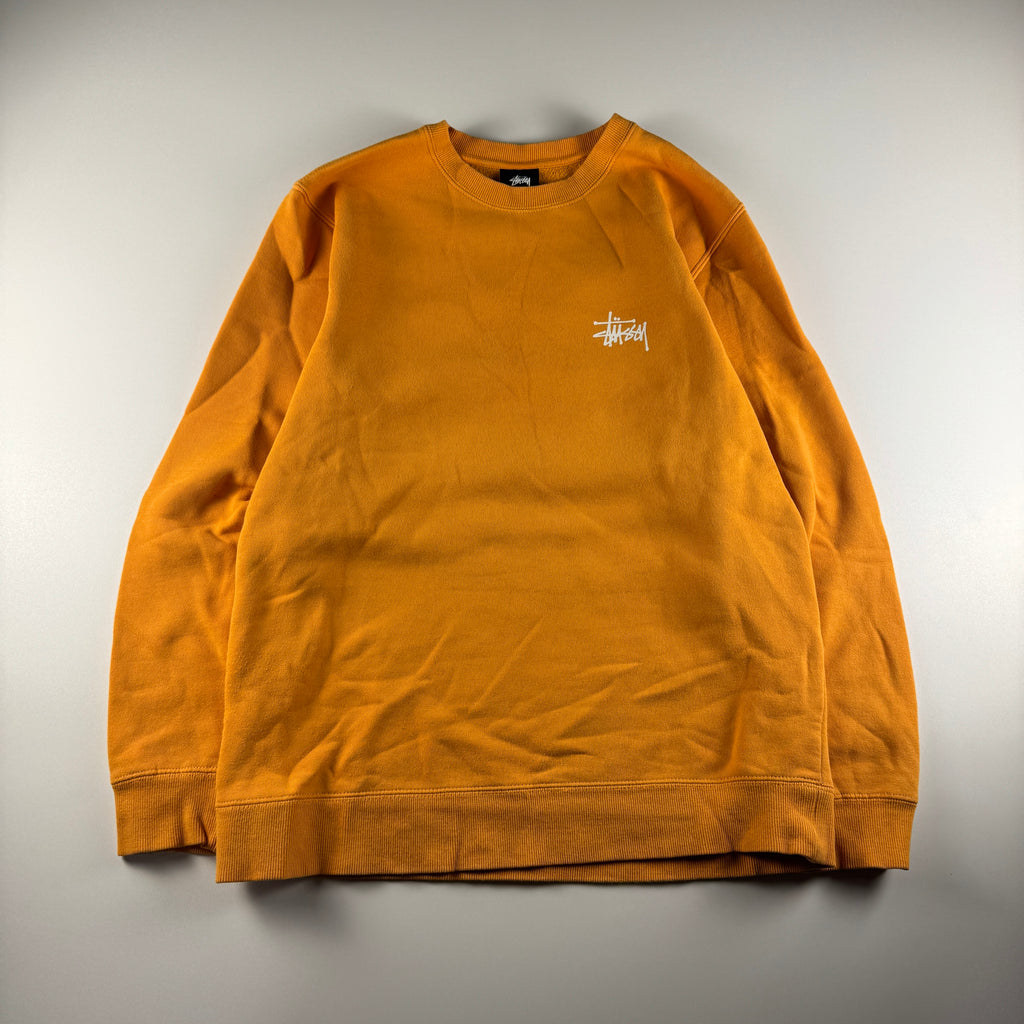 Stussy Logo Orange Sweater (M)
