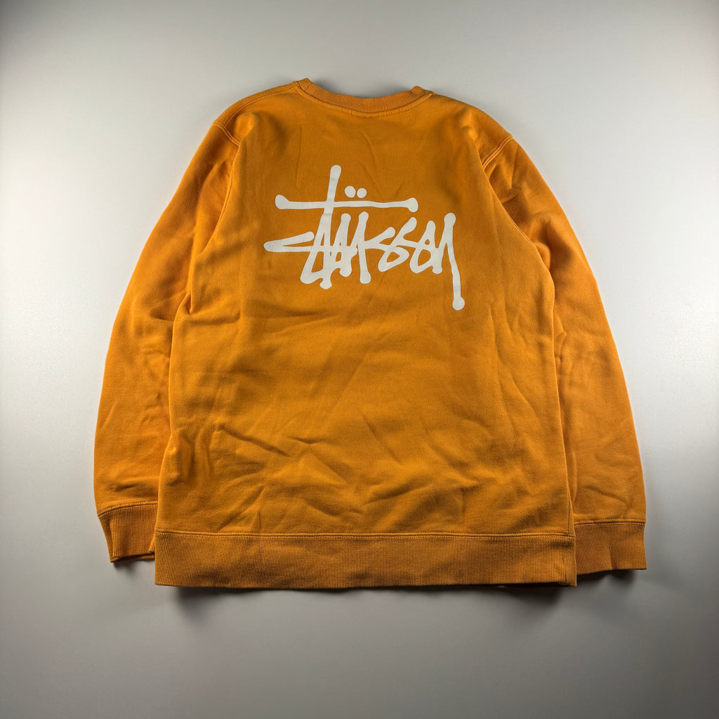 Stussy Logo Orange Sweater (M)