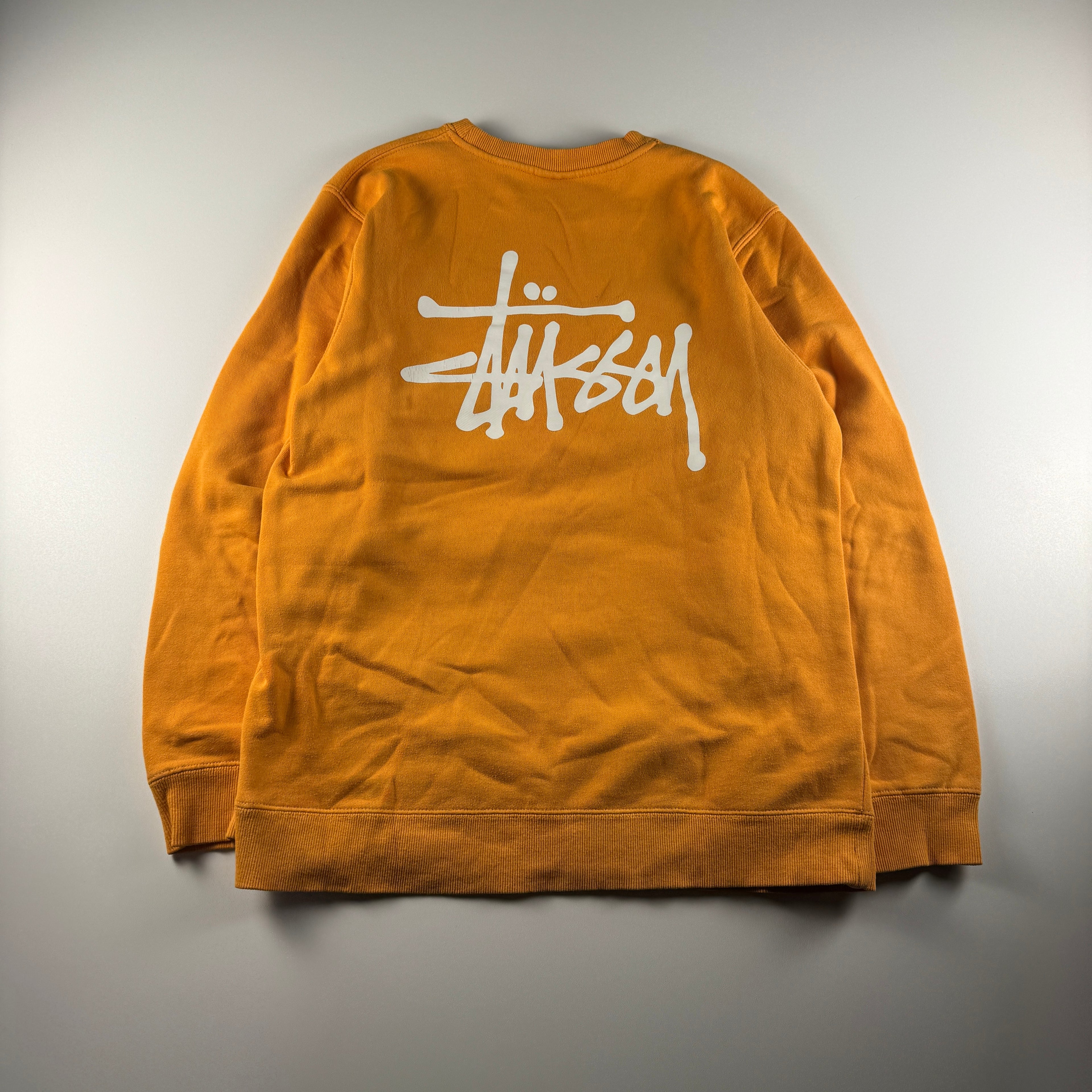 Stussy Logo Orange Sweater (M)