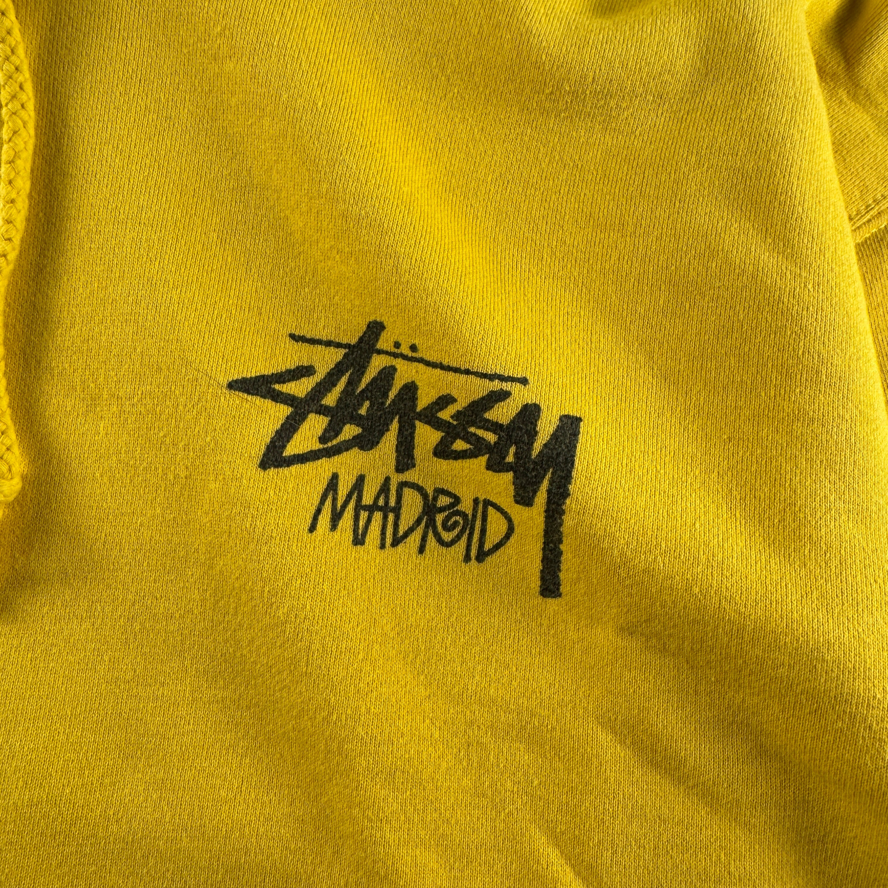 Stussy Madrid Yellow Orange Hoodie (M)