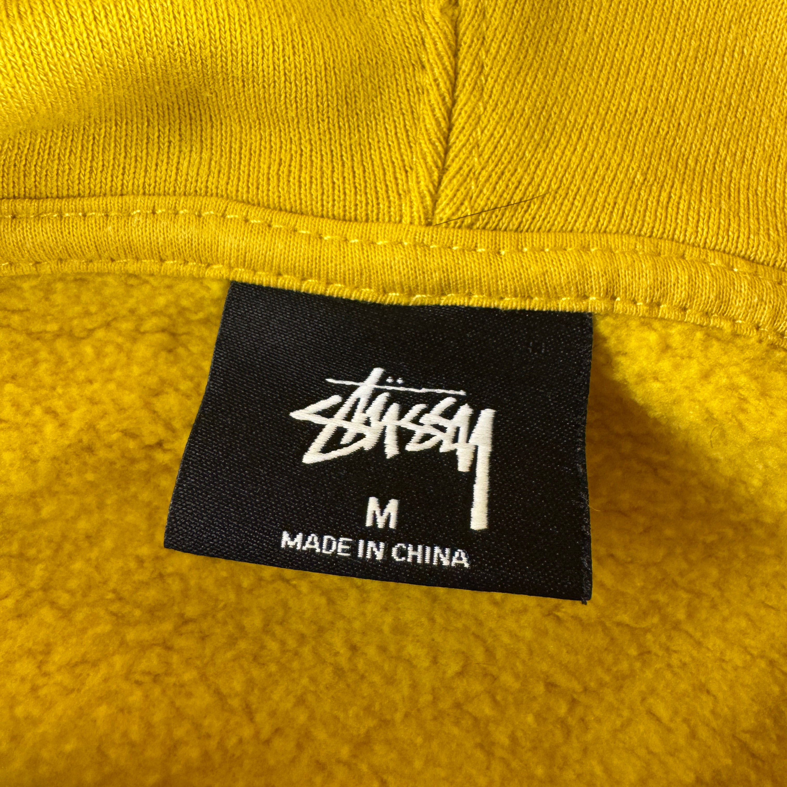 Stussy Madrid Yellow Orange Hoodie (M)